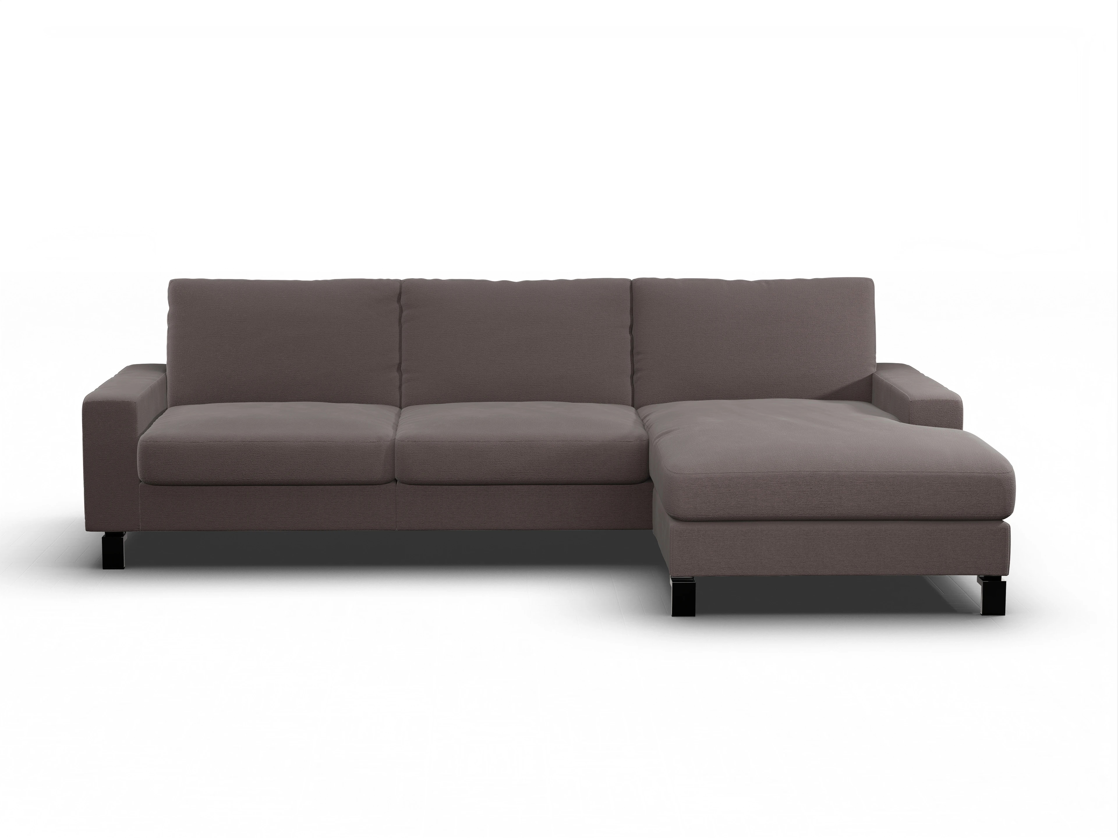 Ansicht des Produktes Casco 2.0 Ecksofa rechts Abschluss offen in Stoff Braun