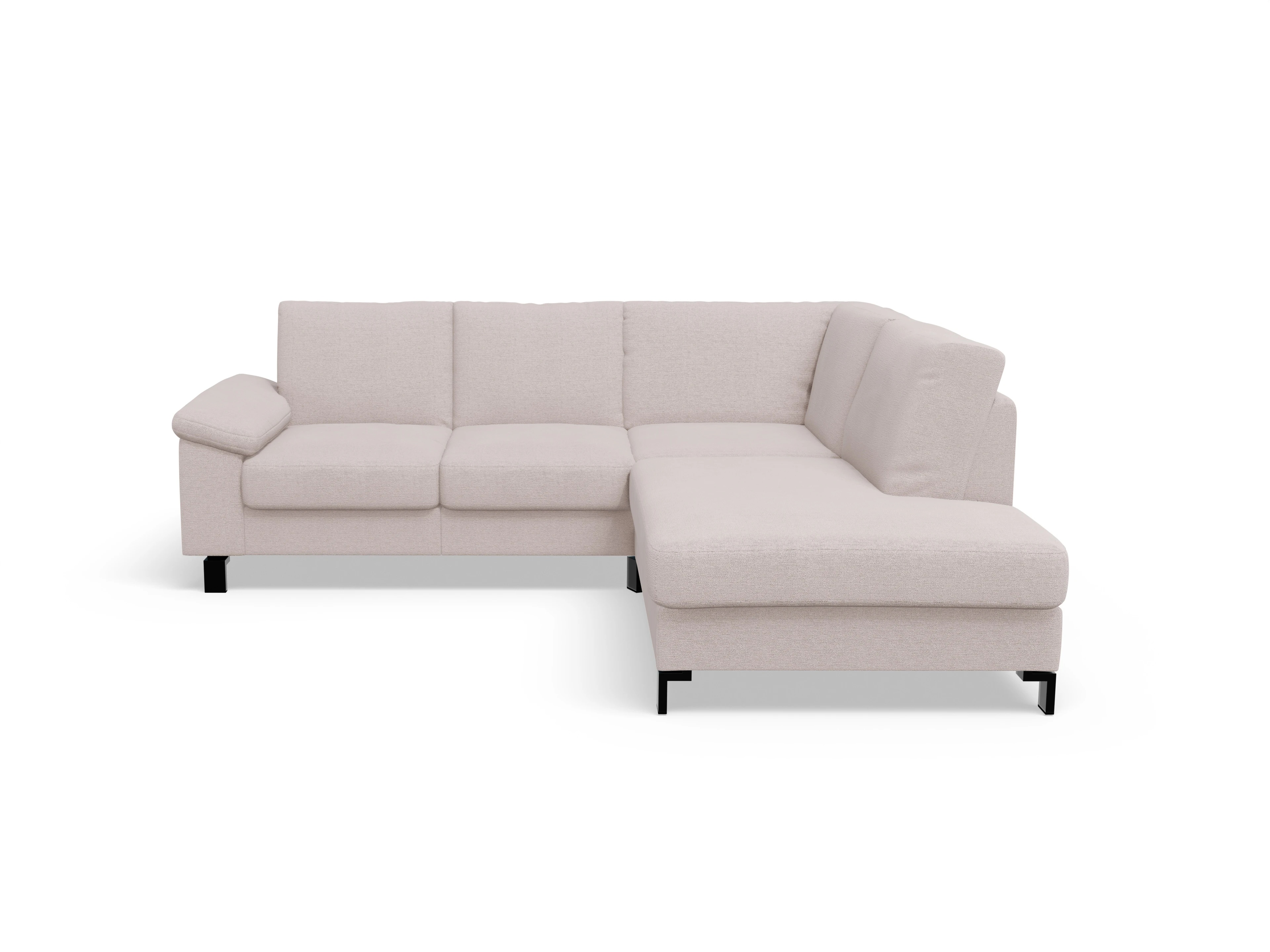 Ansicht des Produktes Casco 2.0 Ecksofa rechts Abschluss offen in Stoff Weiss