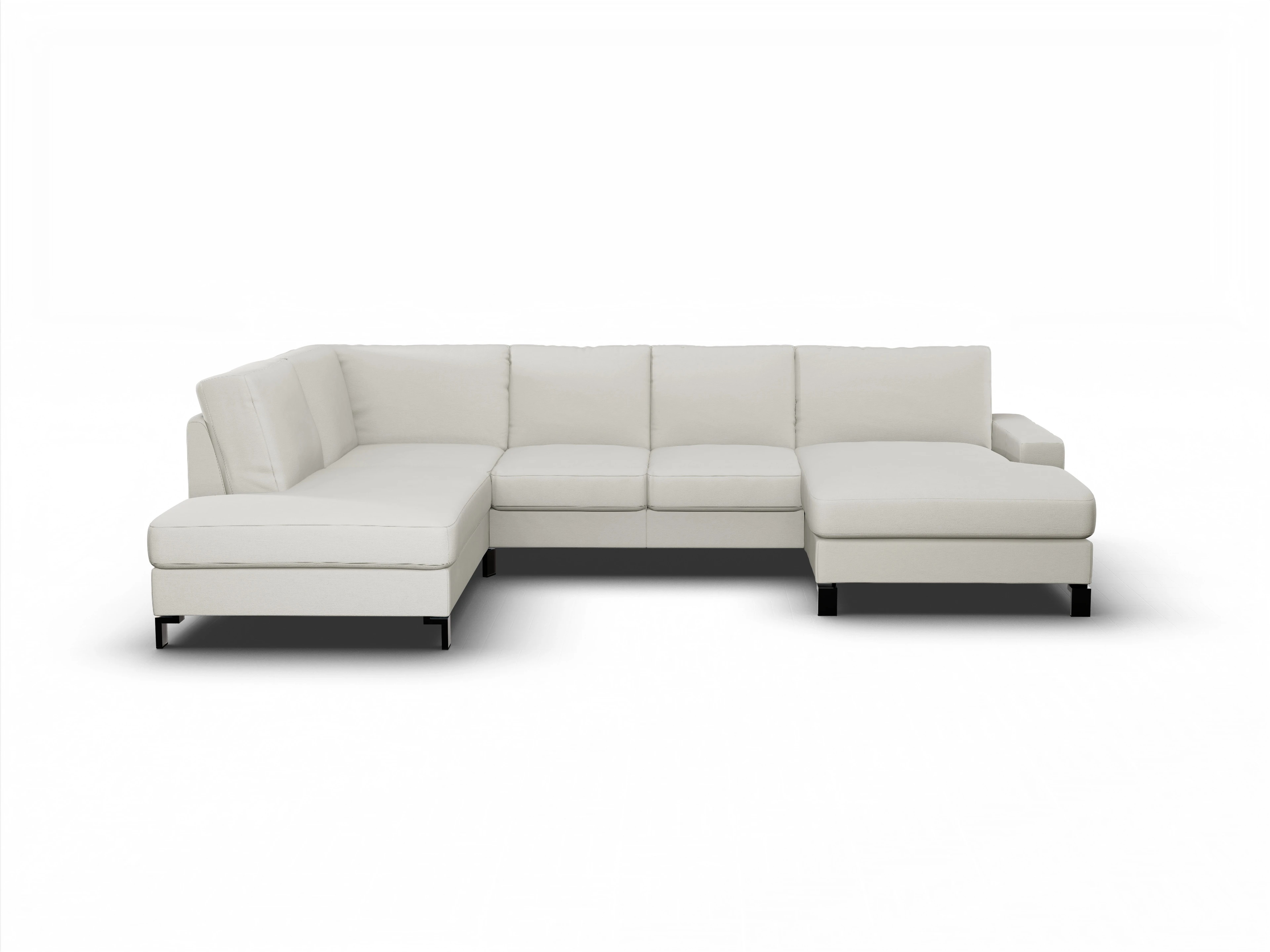 Ansicht des Produktes Casco 2.0 Wohnlandschaft offen beidseitig in Stoff Beige