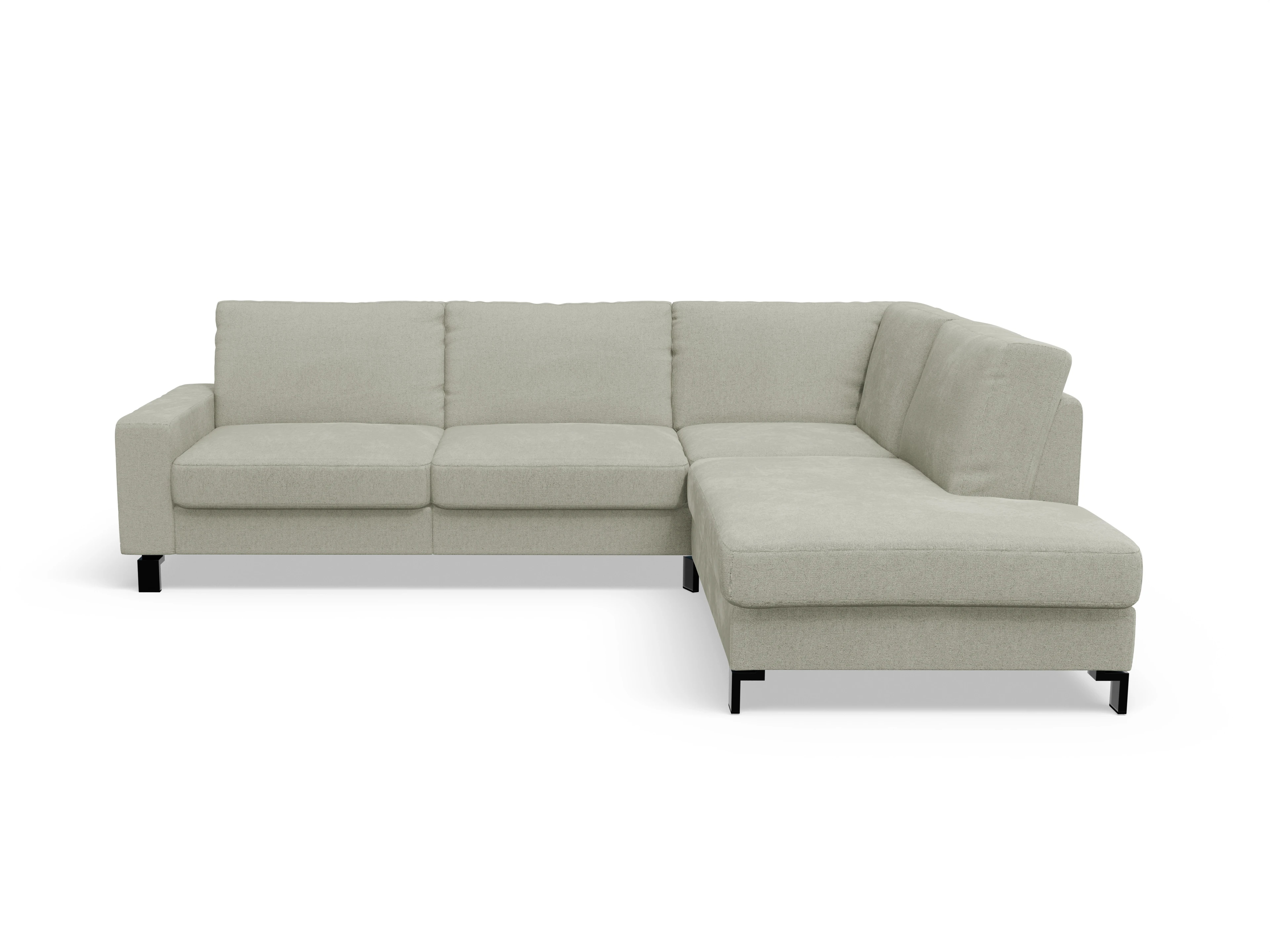 Casco Ecksofa UM Large R Ansicht des Produktes Casco 2.0 Ecksofa rechts Abschluss offen in Stoff Grau