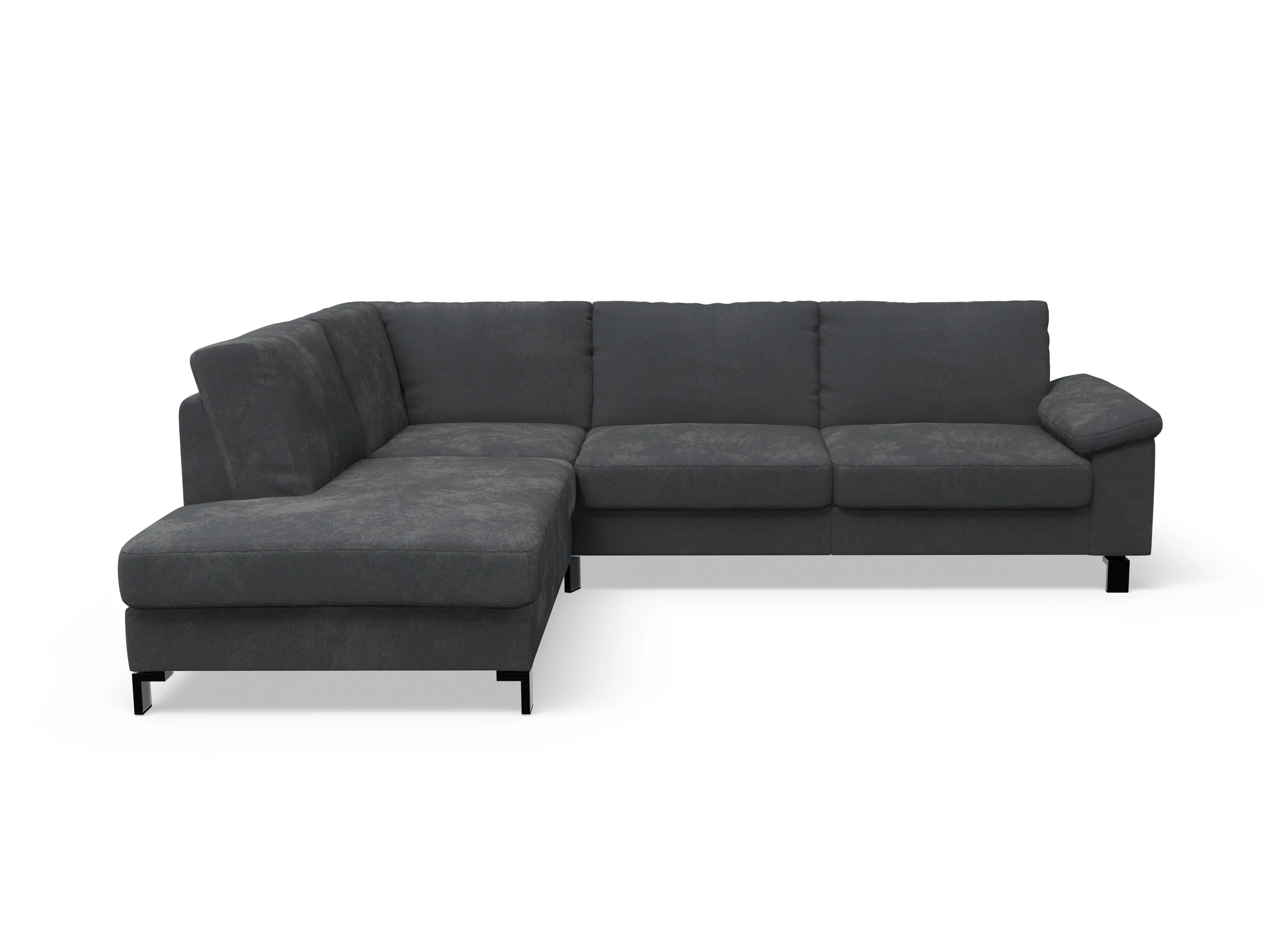 Ansicht des Produktes Casco 2.0 Ecksofa links Abschluss offen in Stoff Braun