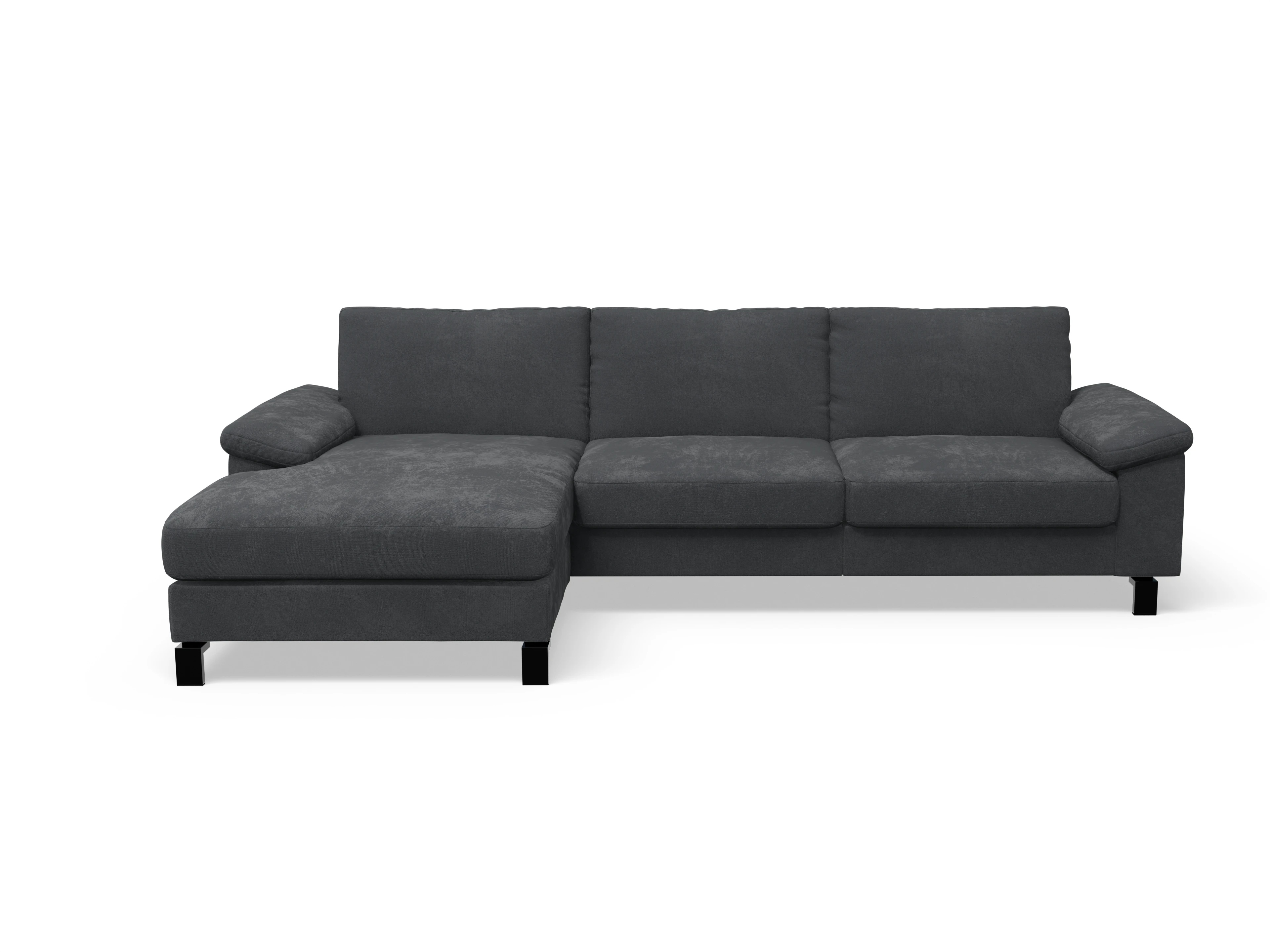 Ansicht des Produktes Casco 2.0 Ecksofa links Abschluss offen in Stoff Braun