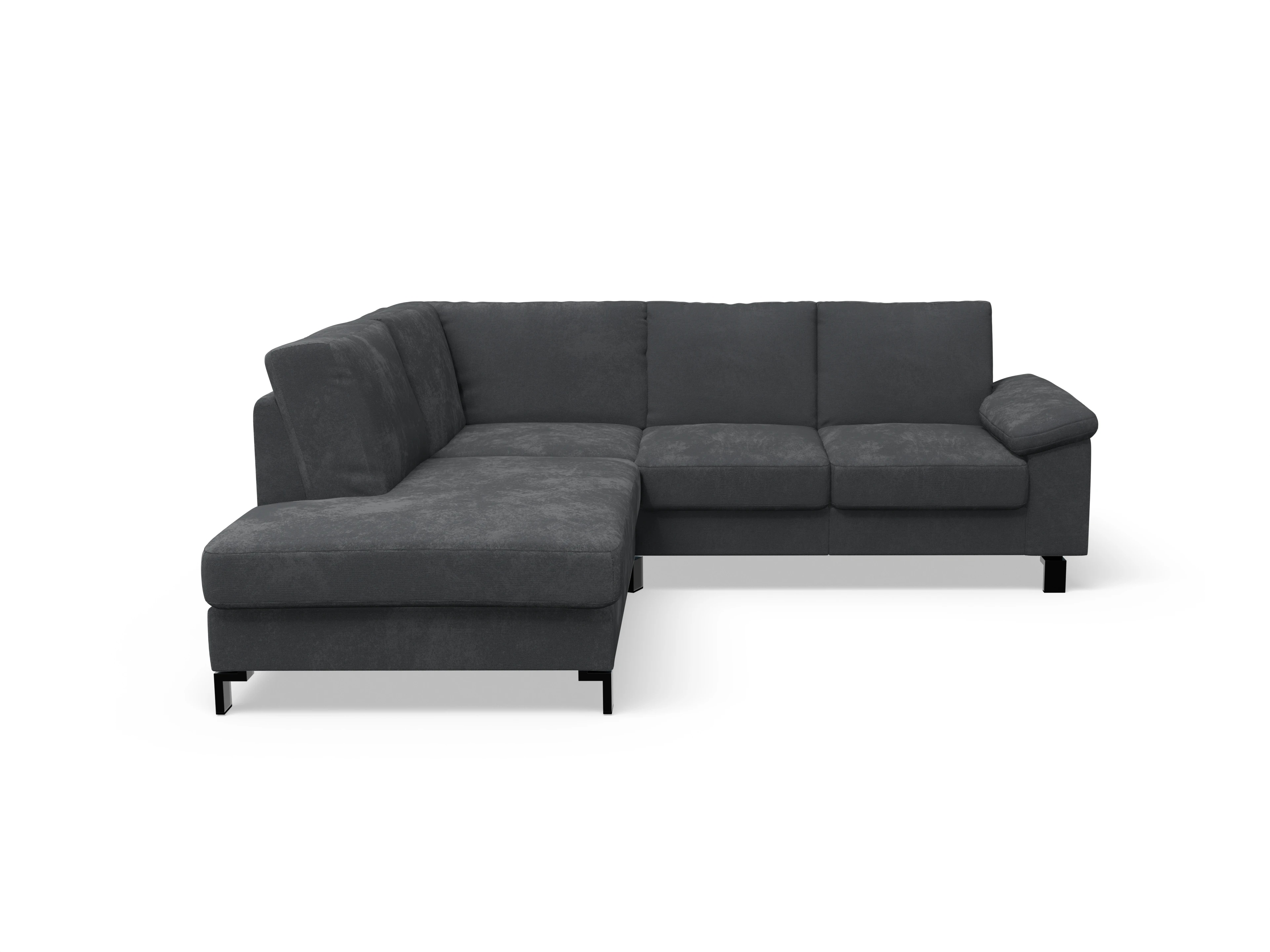 Ansicht des Produktes Casco 2.0 Ecksofa links Abschluss offen in Stoff Braun