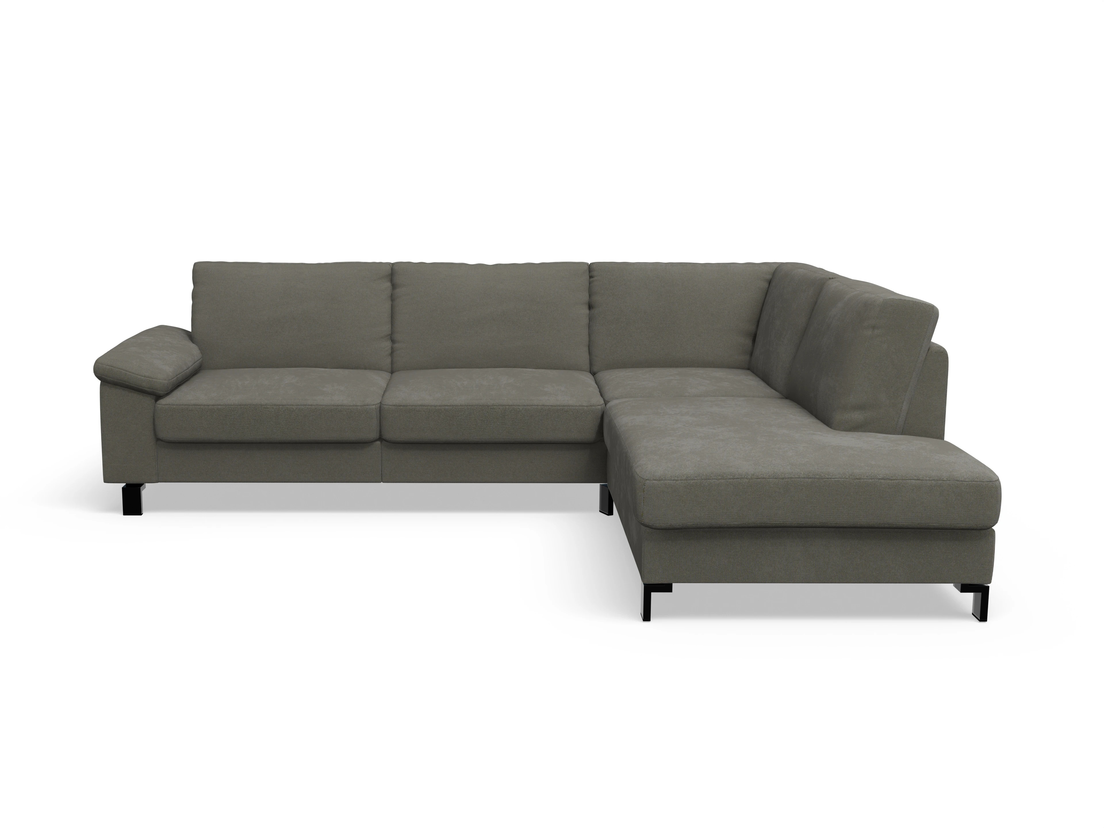 Casco Ecksofa UM Large R Ansicht des Produktes Casco 2.0 Ecksofa rechts Abschluss offen in Stoff Grau