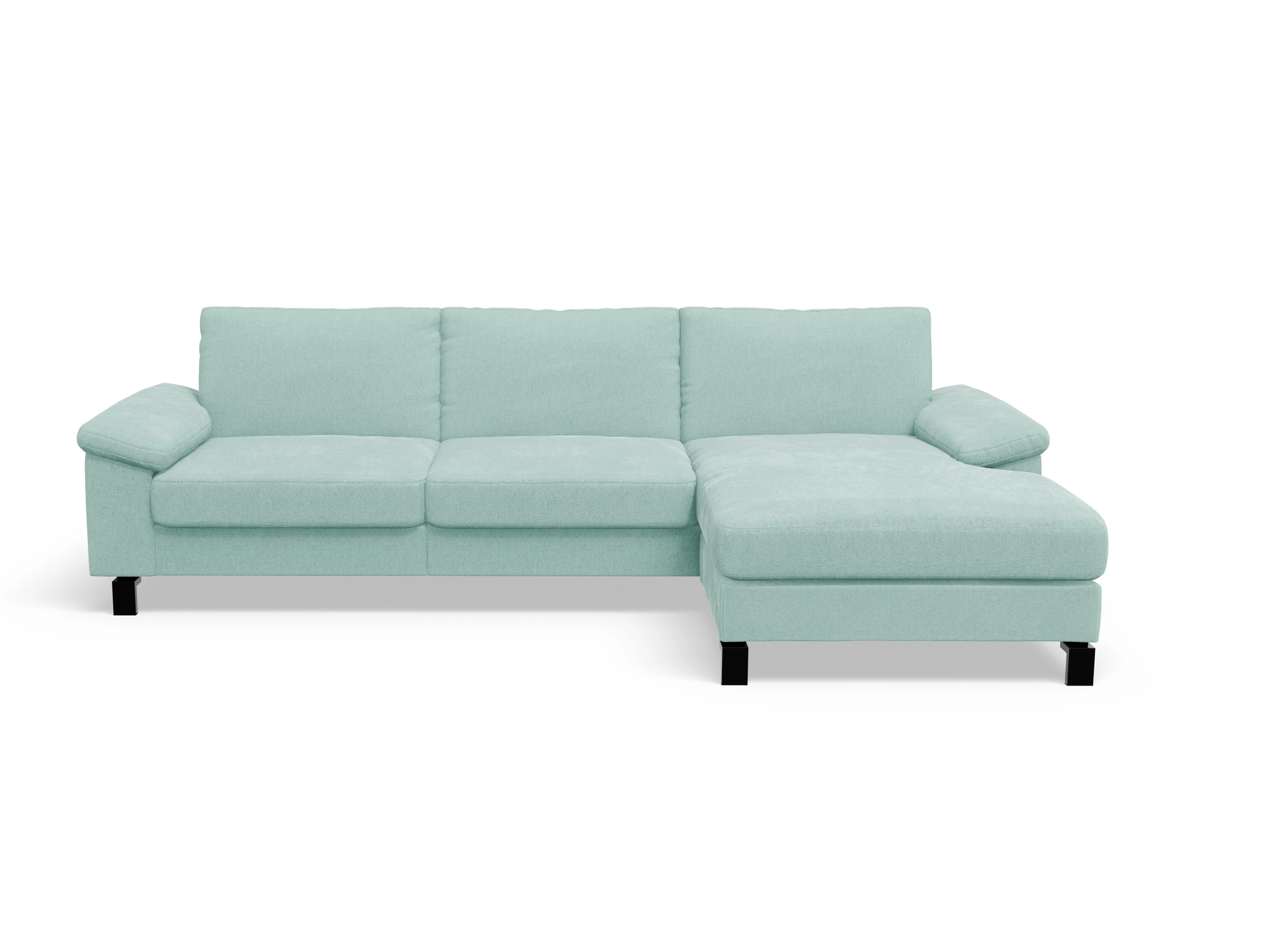 Casco Ecksofa LO Large R Ansicht des Produktes Casco 2.0 Ecksofa rechts Abschluss offen in Stoff Blau
