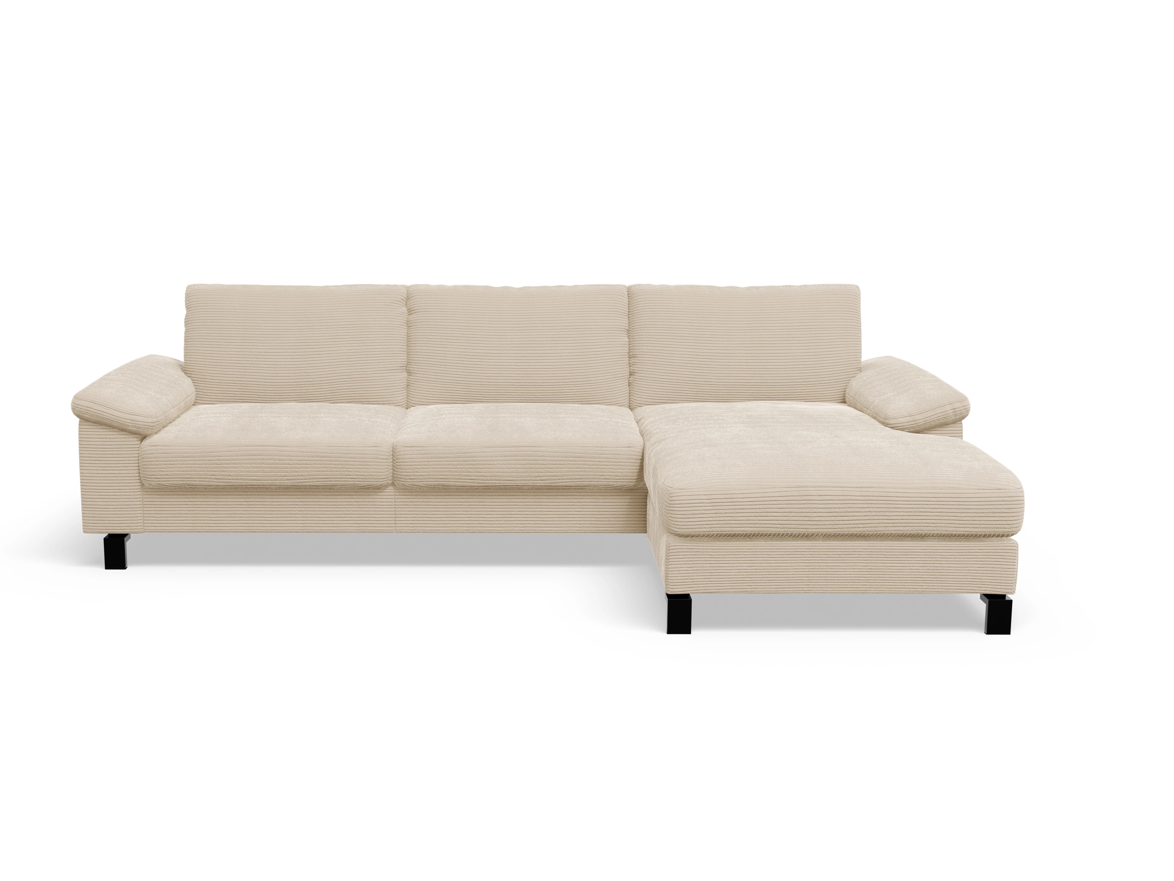 Ansicht des Produktes Casco 2.0 Ecksofa rechts Abschluss offen in Stoff Beige