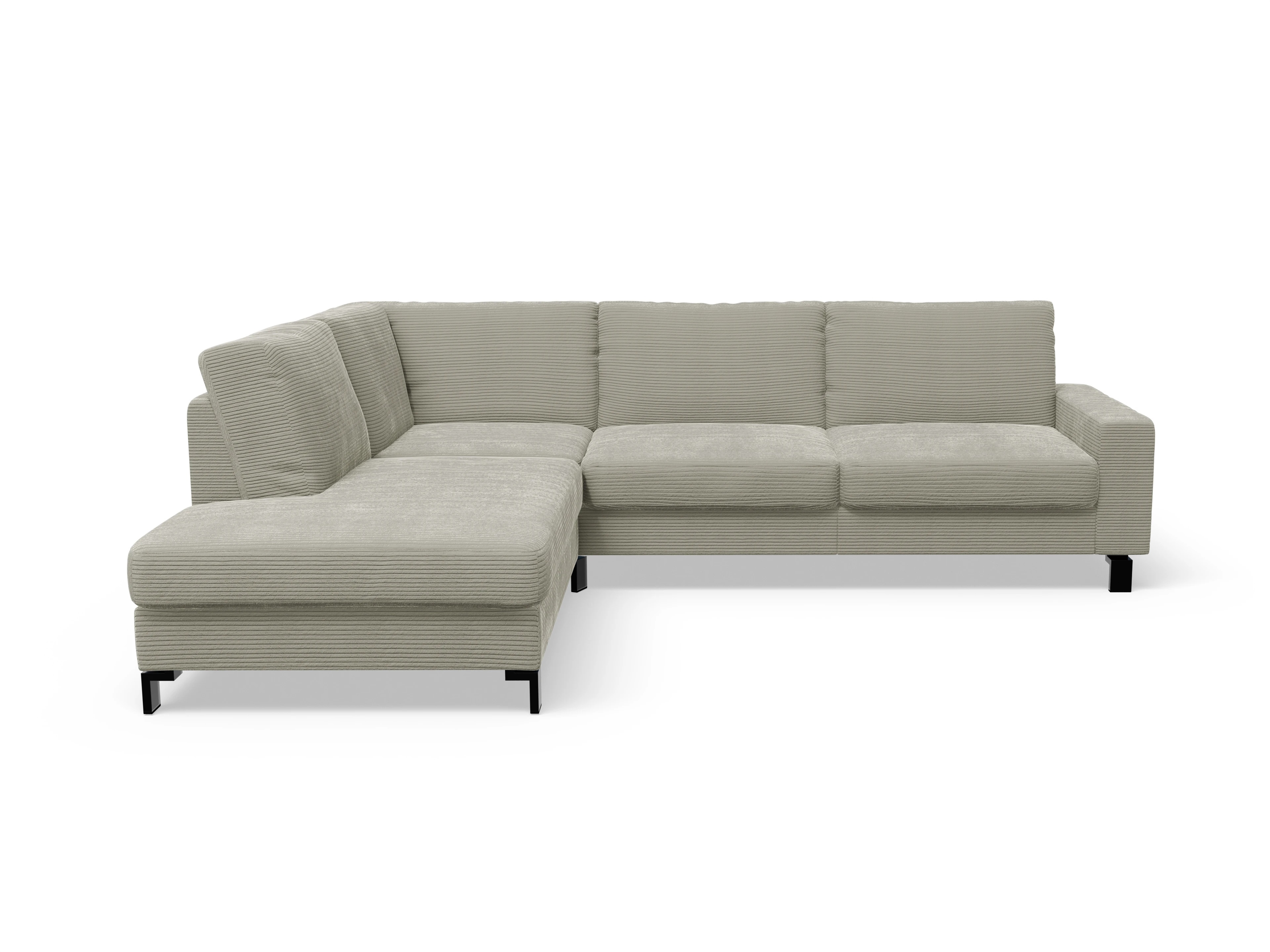 Ansicht des Produktes Casco 2.0 Ecksofa links Abschluss offen in Stoff Braun