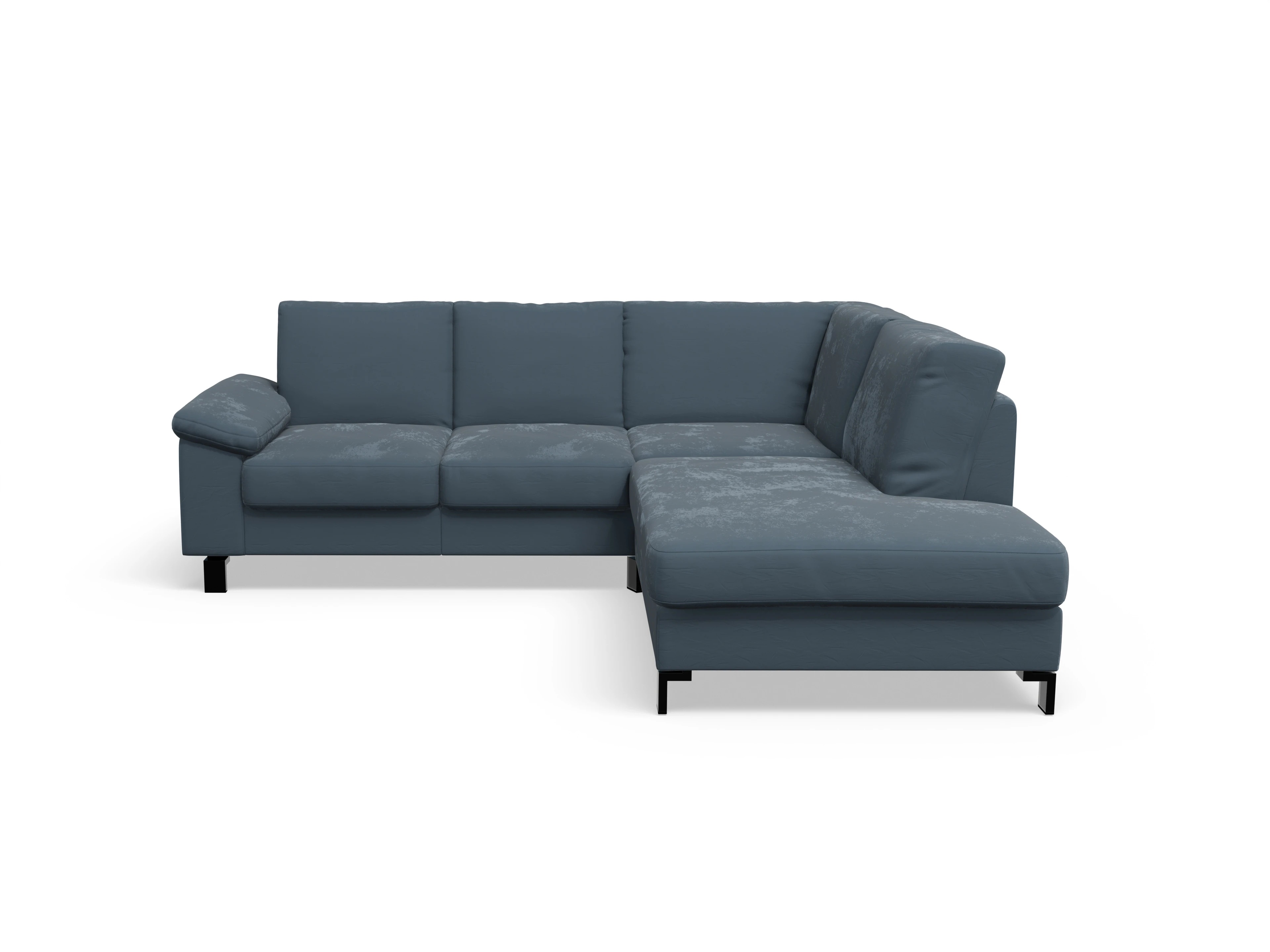 Ansicht des Produktes Casco 2.0 Ecksofa rechts Abschluss offen in Stoff Blau