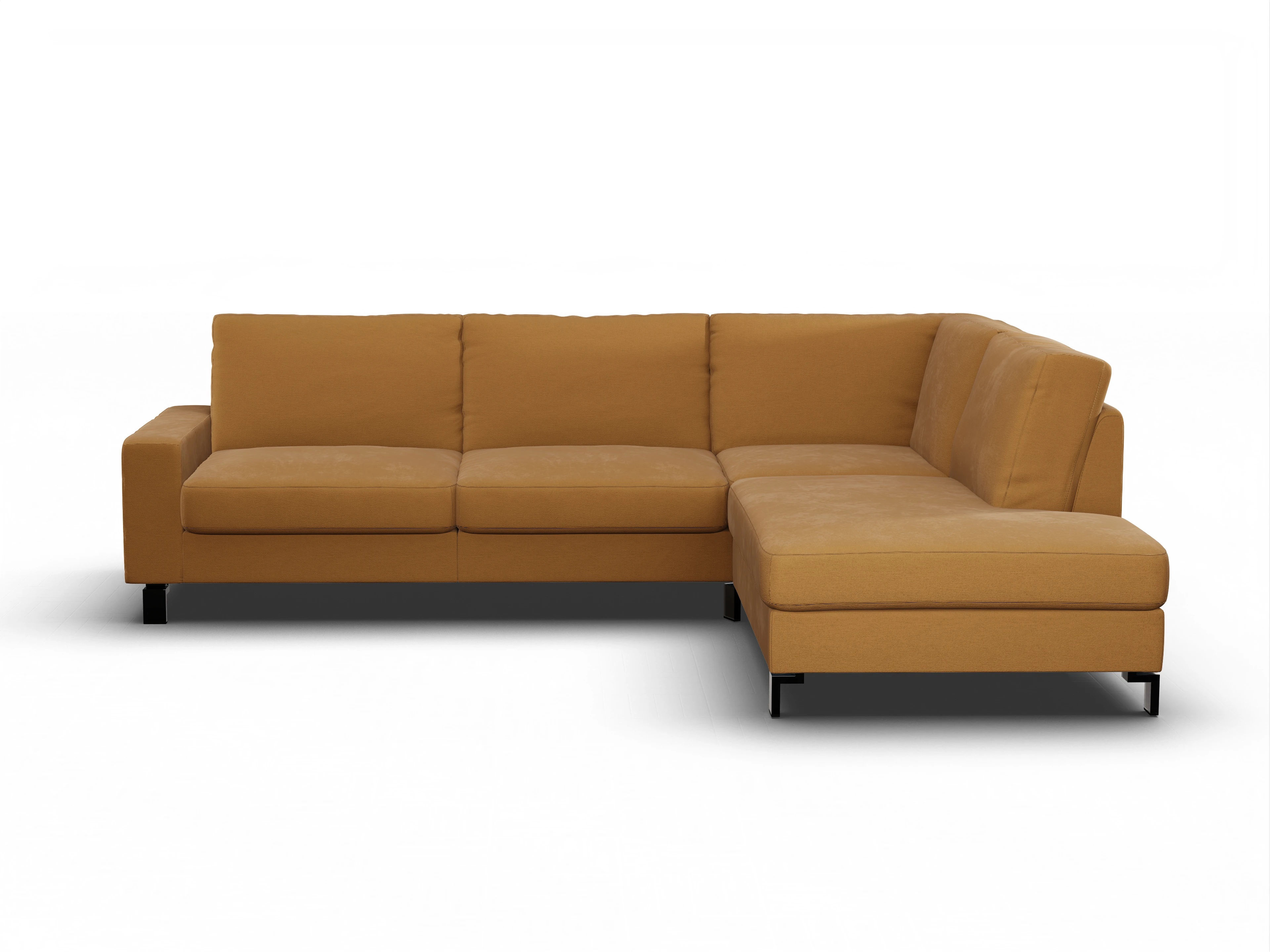 Casco Ecksofa UM Large R Ansicht des Produktes Casco 2.0 Ecksofa rechts Abschluss offen in Stoff Braun