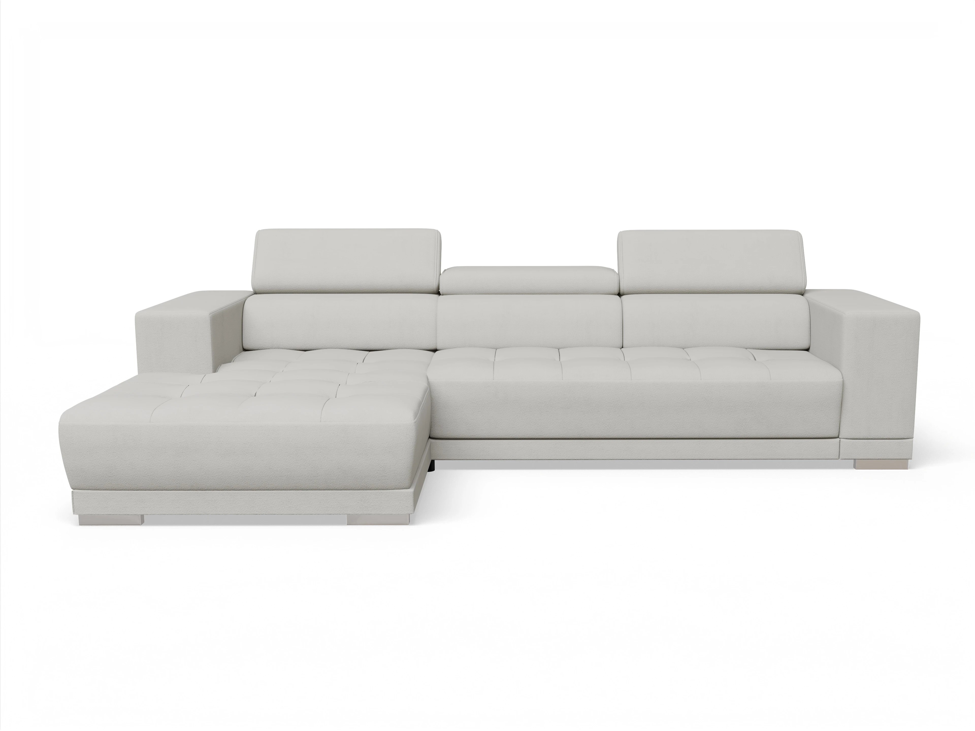 Ansicht des Produktes Connor Ecksofa links Abschluss offen in Stoff Beige