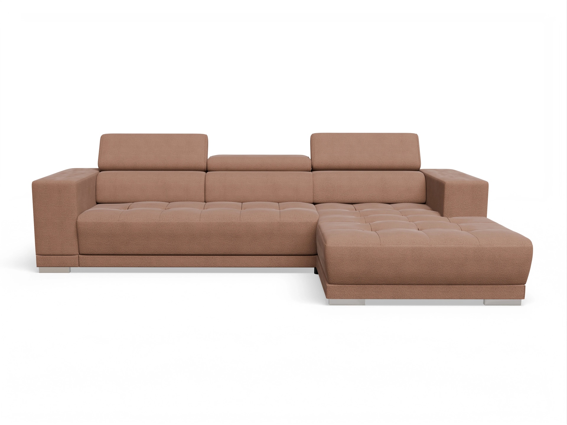Ansicht des Produktes Connor Ecksofa rechts Abschluss offen in Stoff Orange