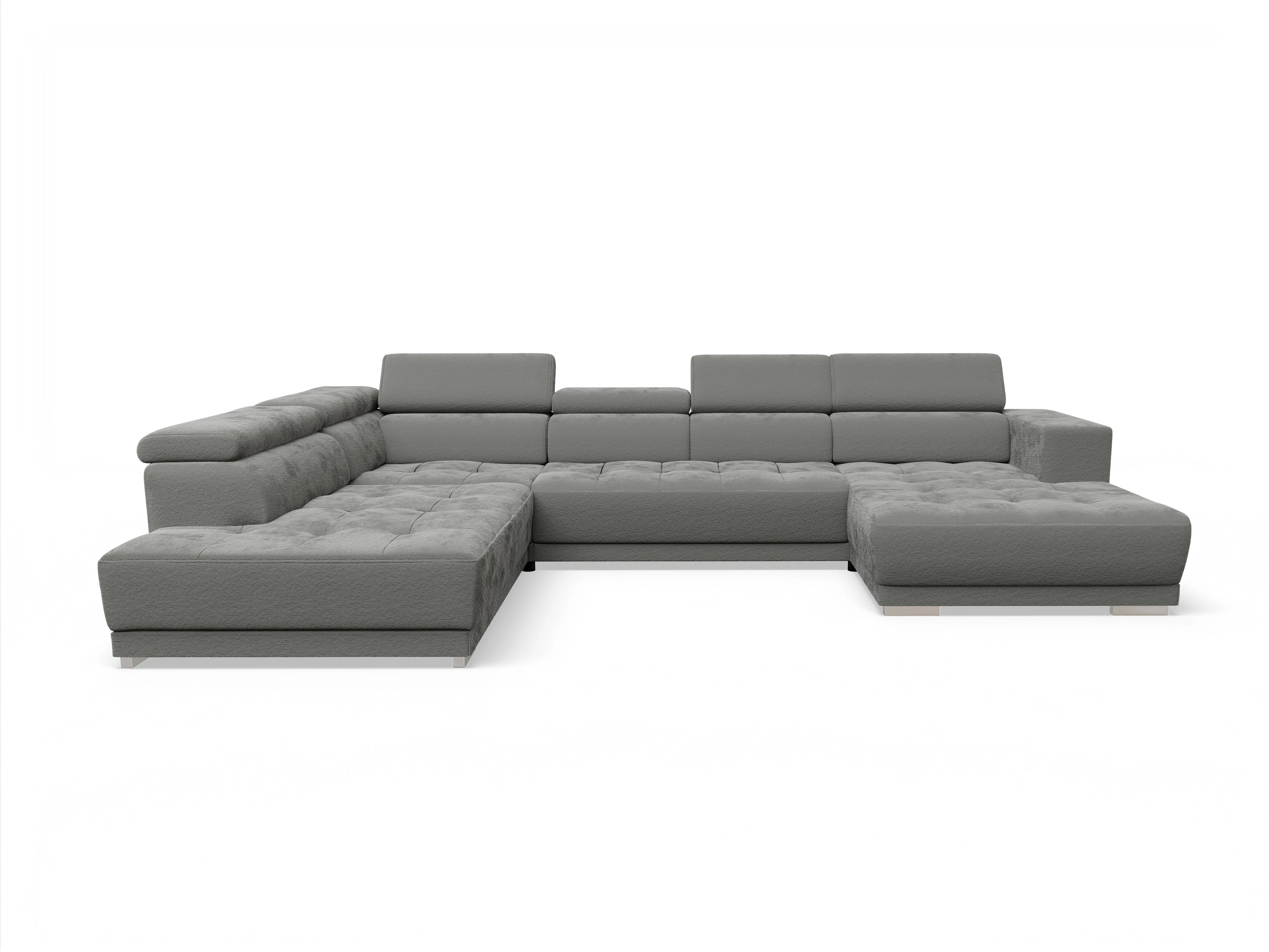 Ansicht des Produktes Connor Wohnlandschaft offen beidseitig in Stoff Grau