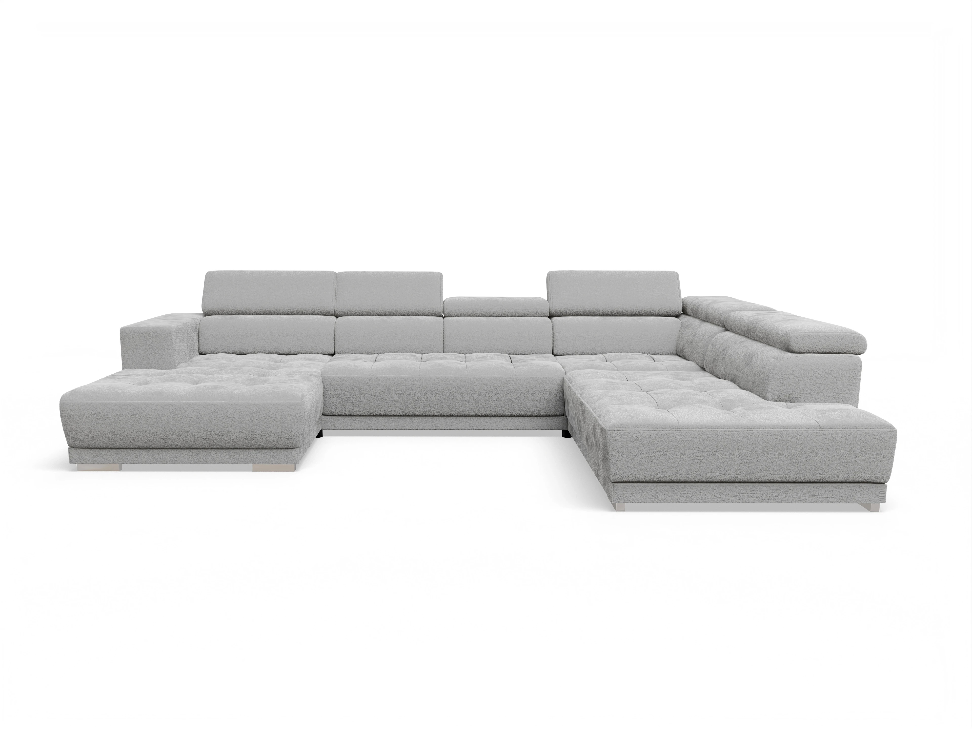 Ansicht des Produktes Connor Wohnlandschaft offen beidseitig in Stoff Grau