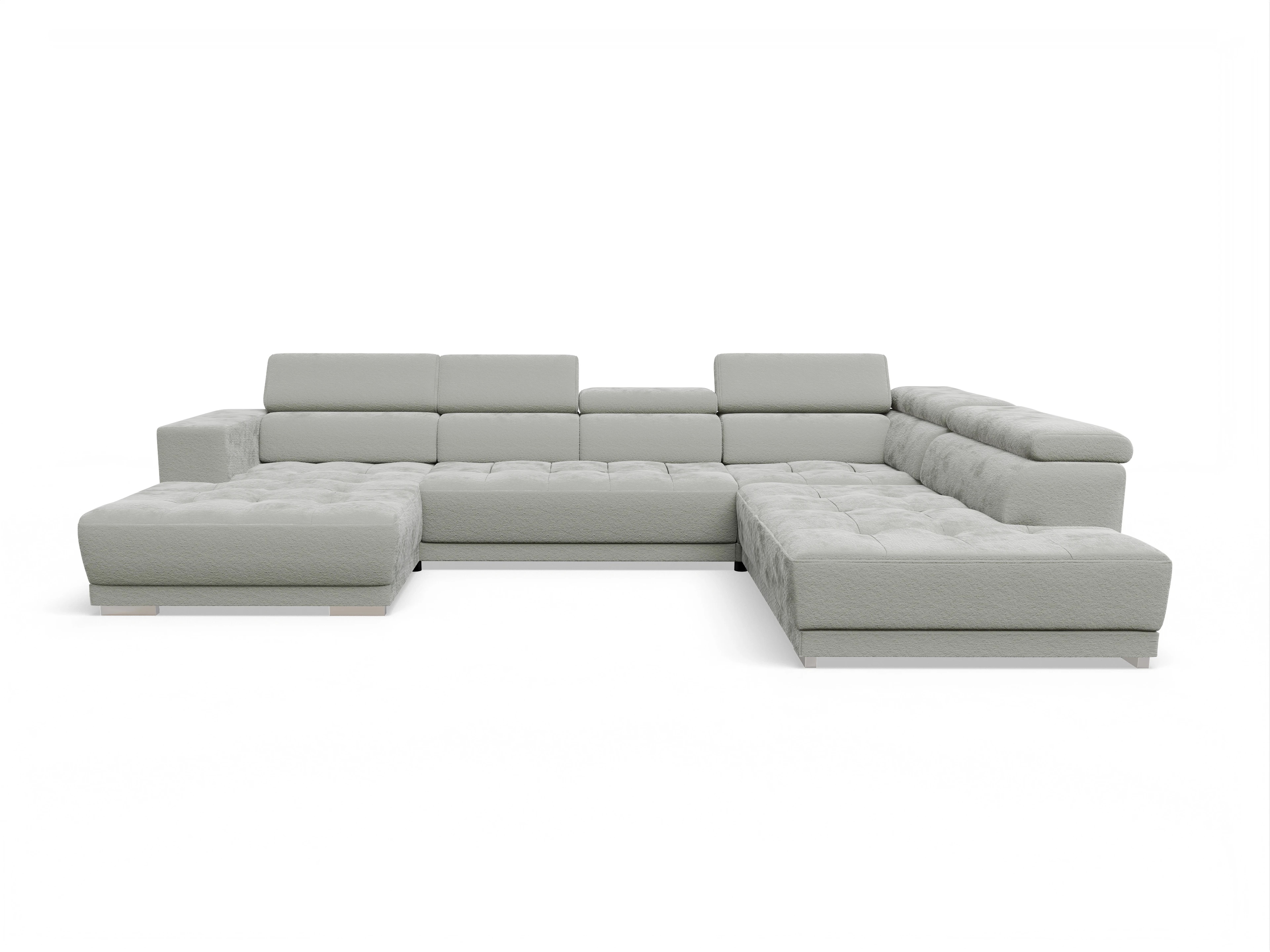 Ansicht des Produktes Connor Wohnlandschaft offen beidseitig in Stoff Grau