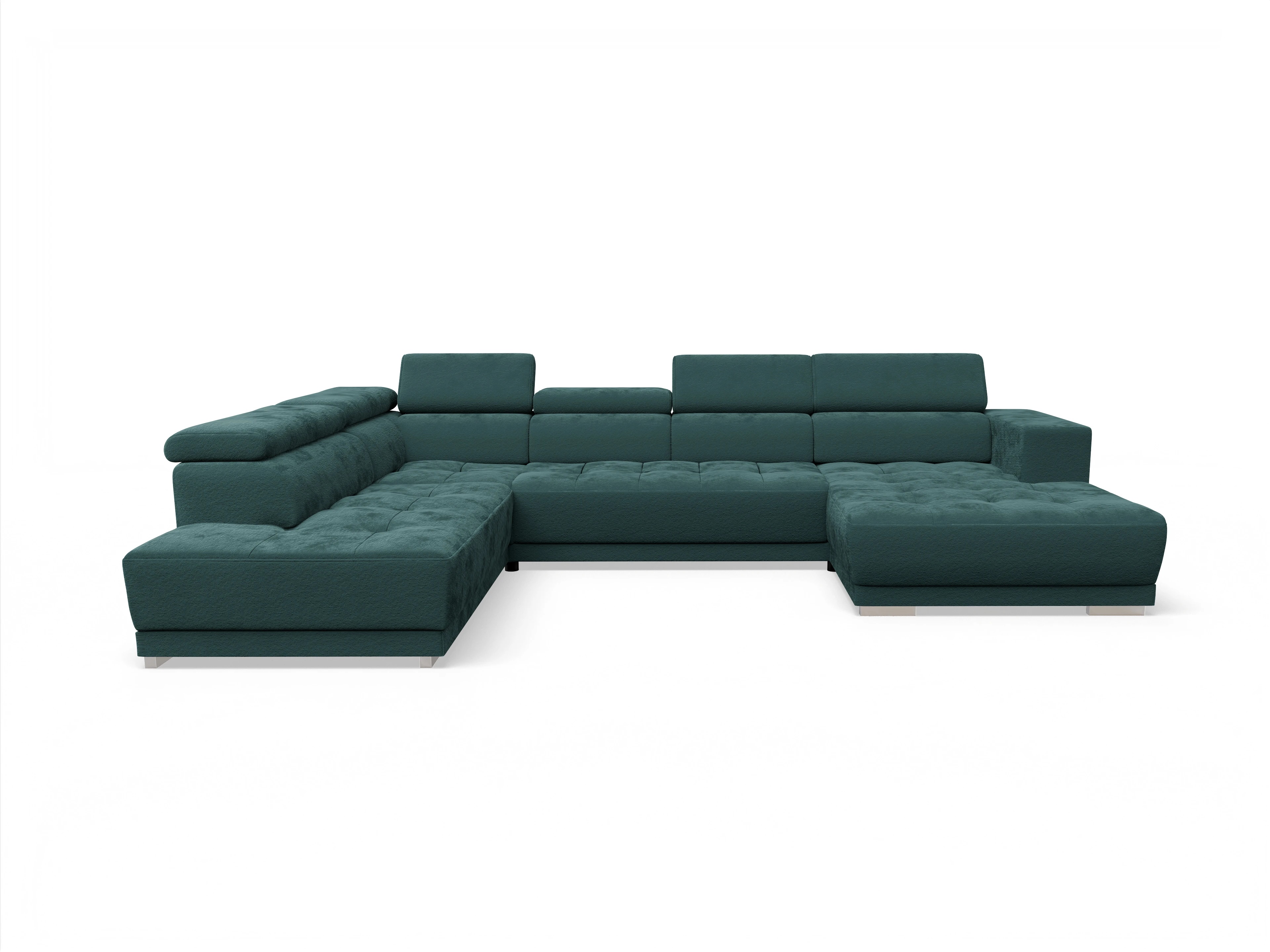 Ansicht des Produktes Connor Wohnlandschaft offen beidseitig in Stoff Blau