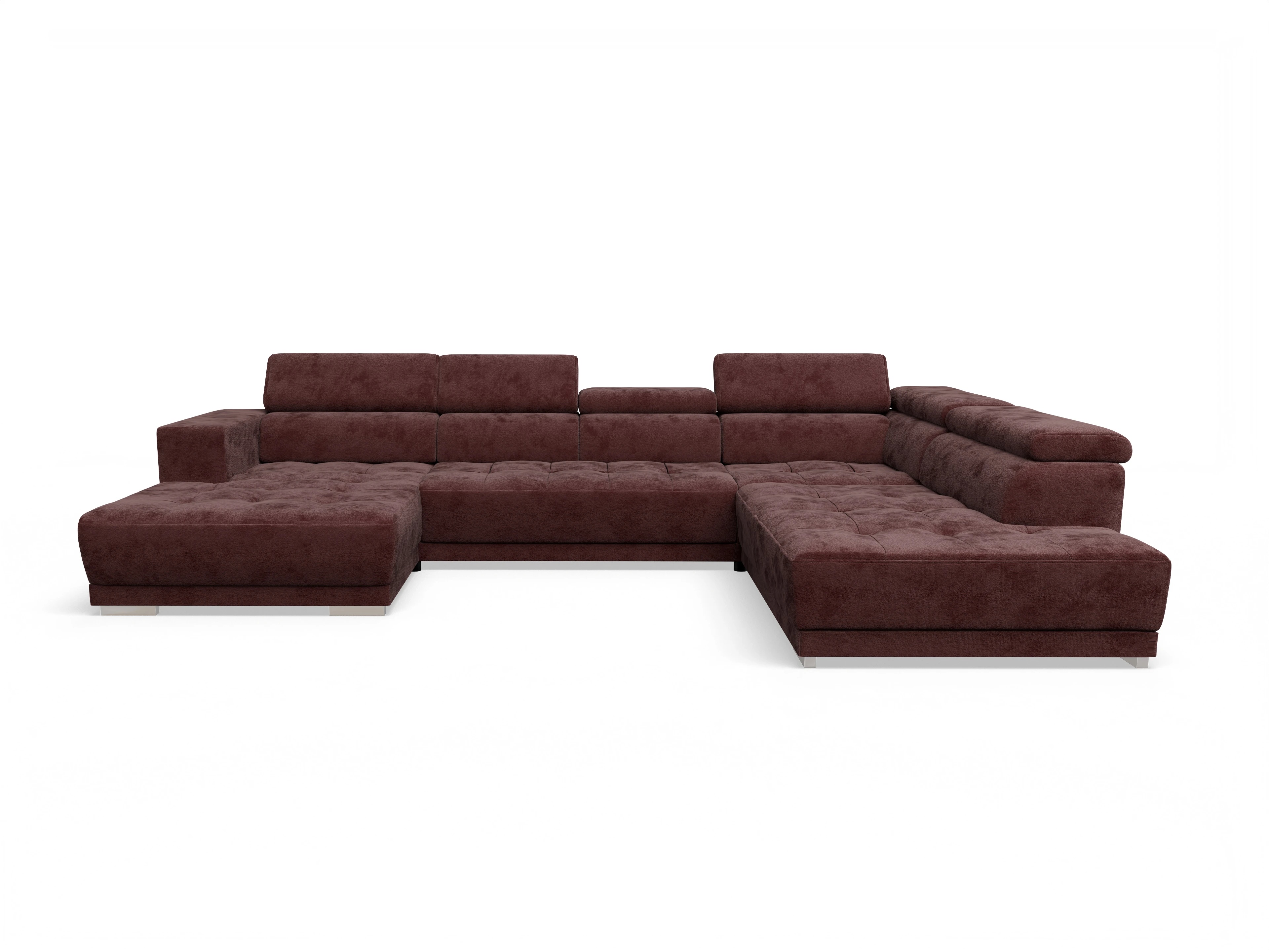 Ansicht des Produktes Connor Wohnlandschaft offen beidseitig in Stoff Rot