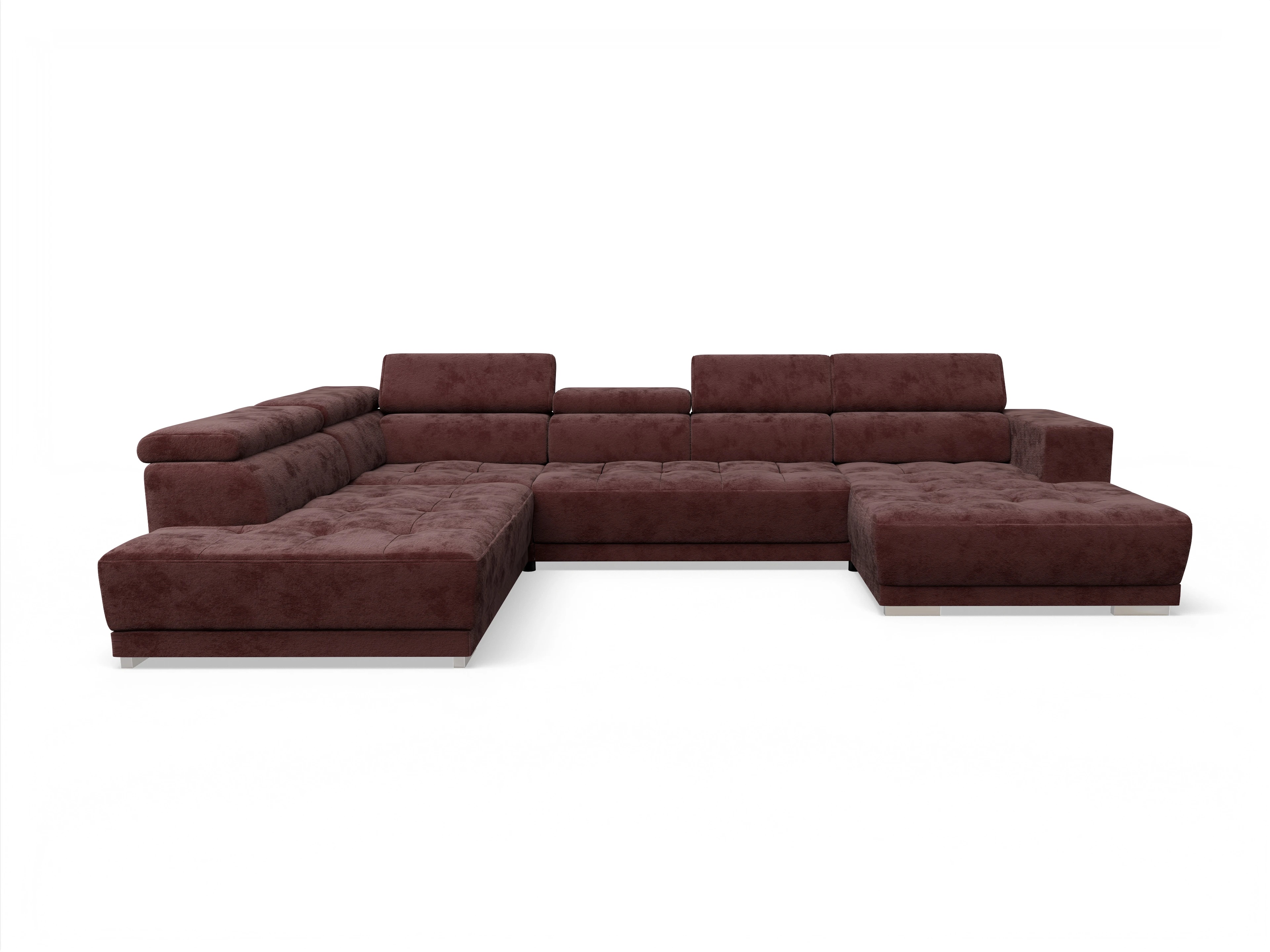 Ansicht des Produktes Connor Wohnlandschaft offen beidseitig in Stoff Rot