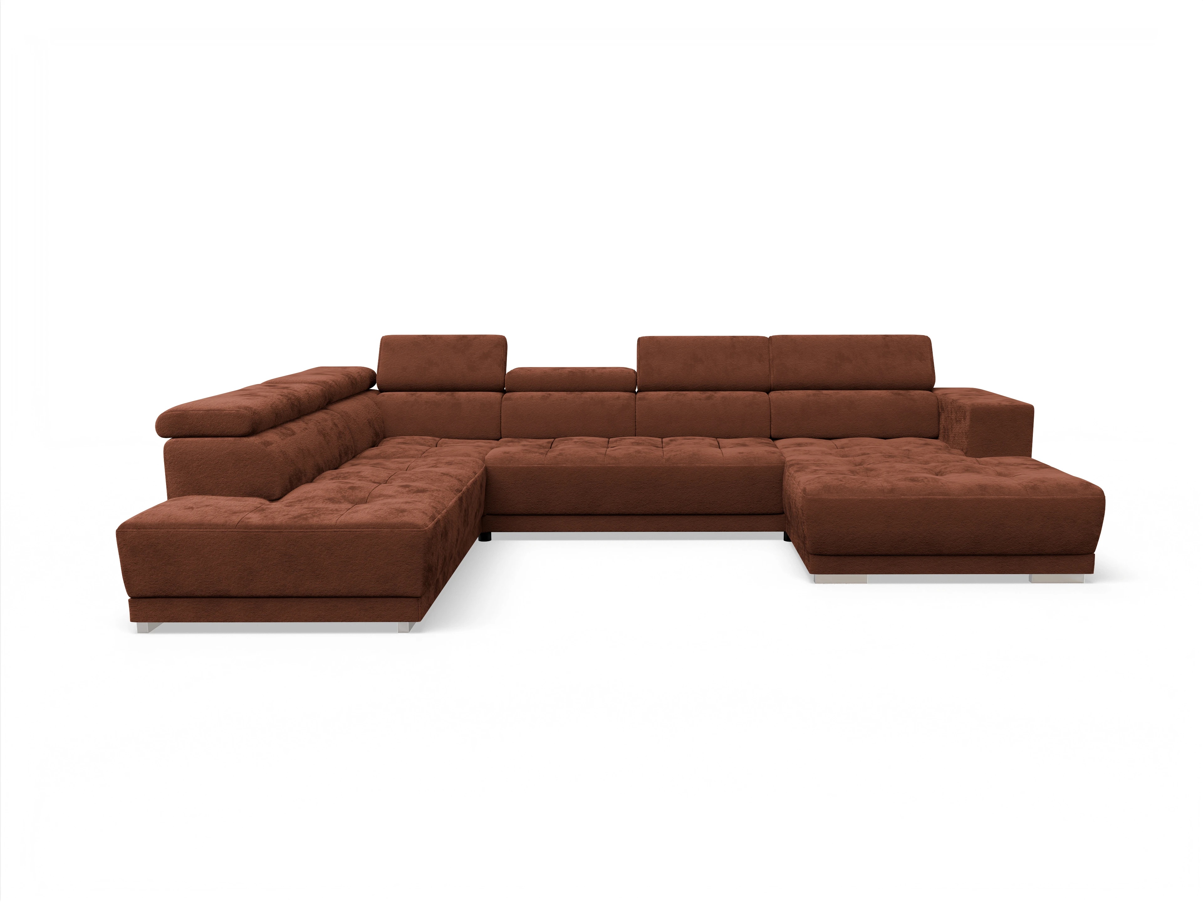 Ansicht des Produktes Connor Wohnlandschaft offen beidseitig in Stoff Rot