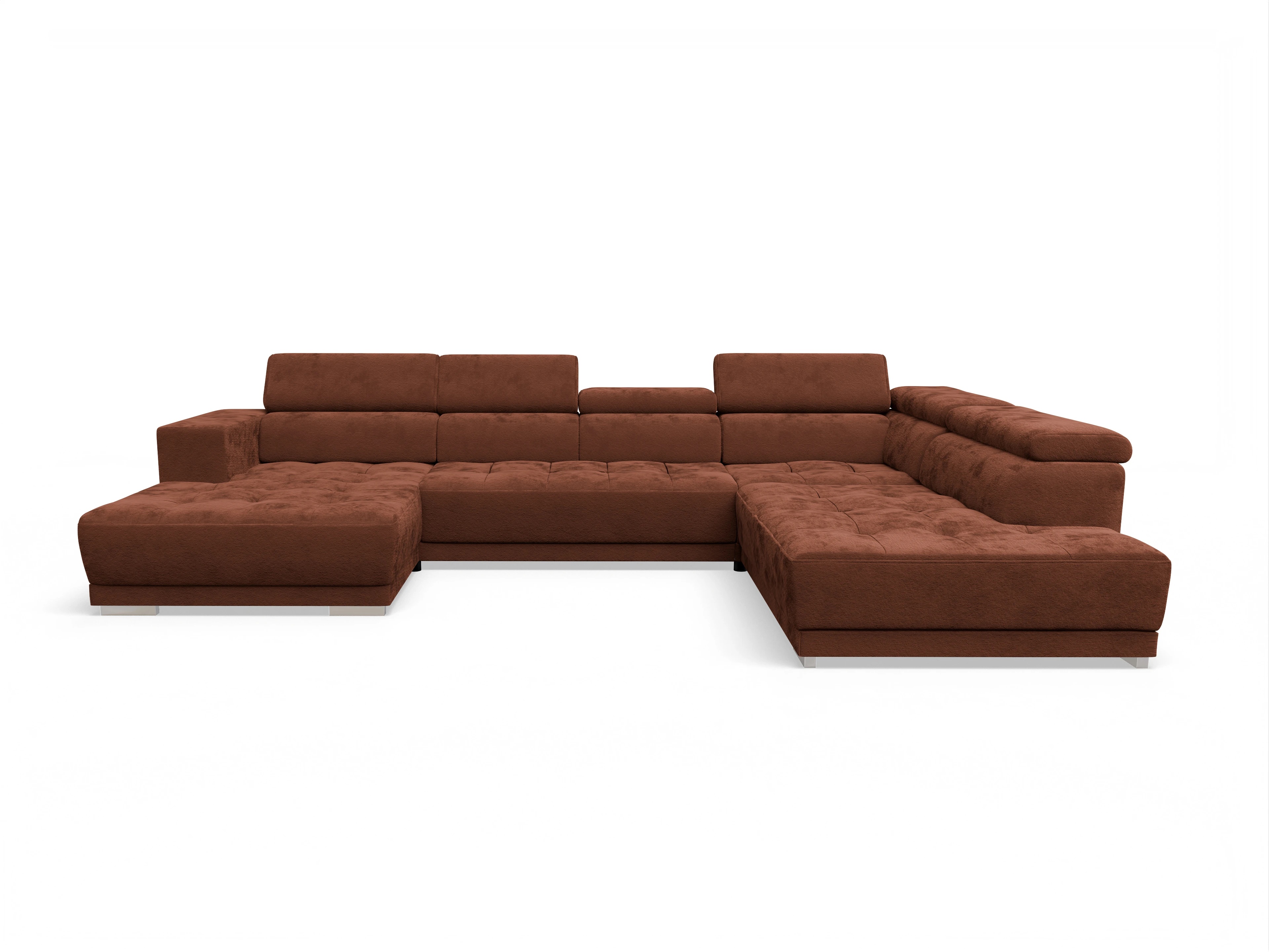 Ansicht des Produktes Connor Wohnlandschaft offen beidseitig in Stoff Rot