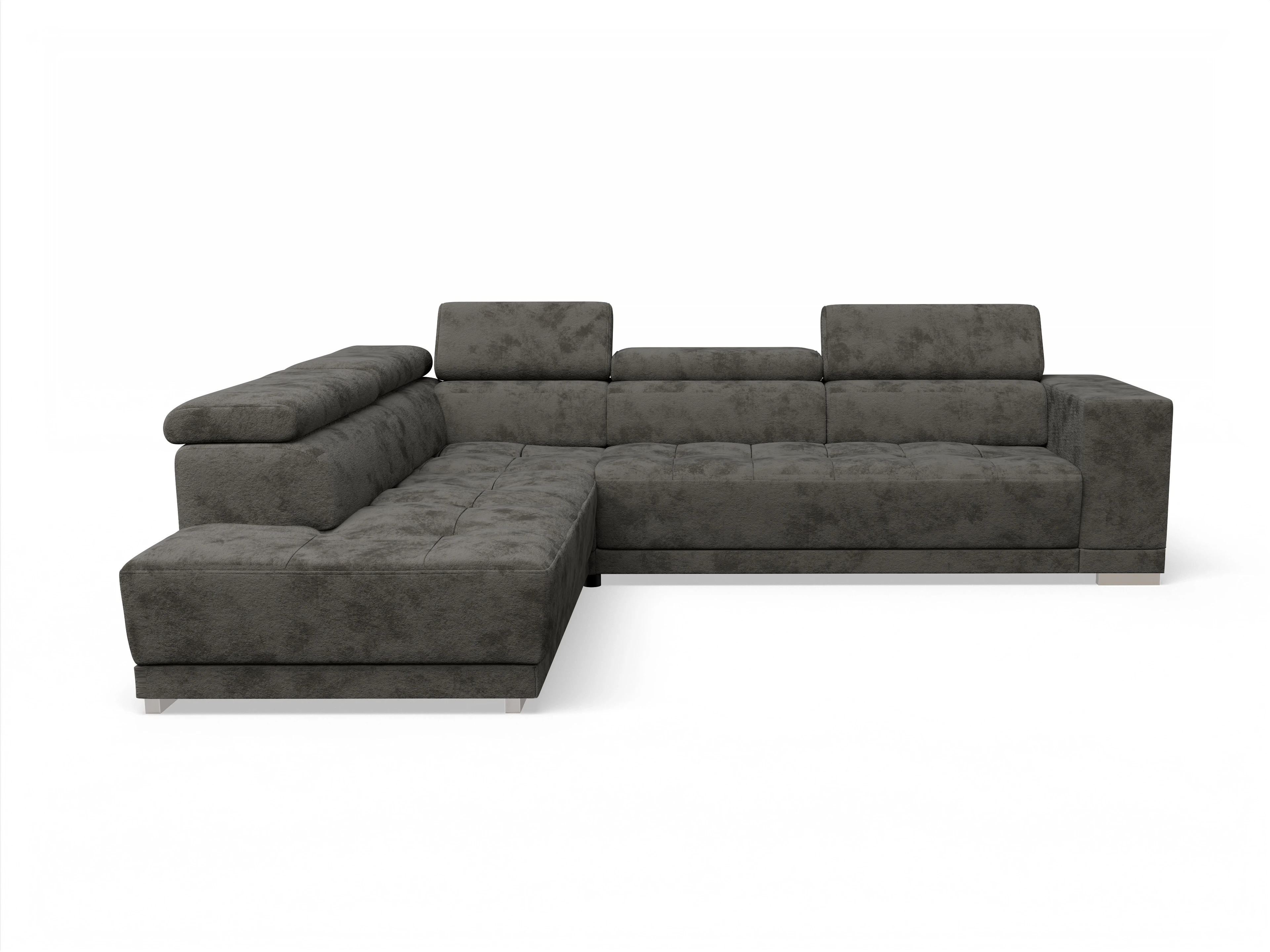 Ansicht des Produktes Connor Ecksofa links Abschluss offen in Stoff Braun