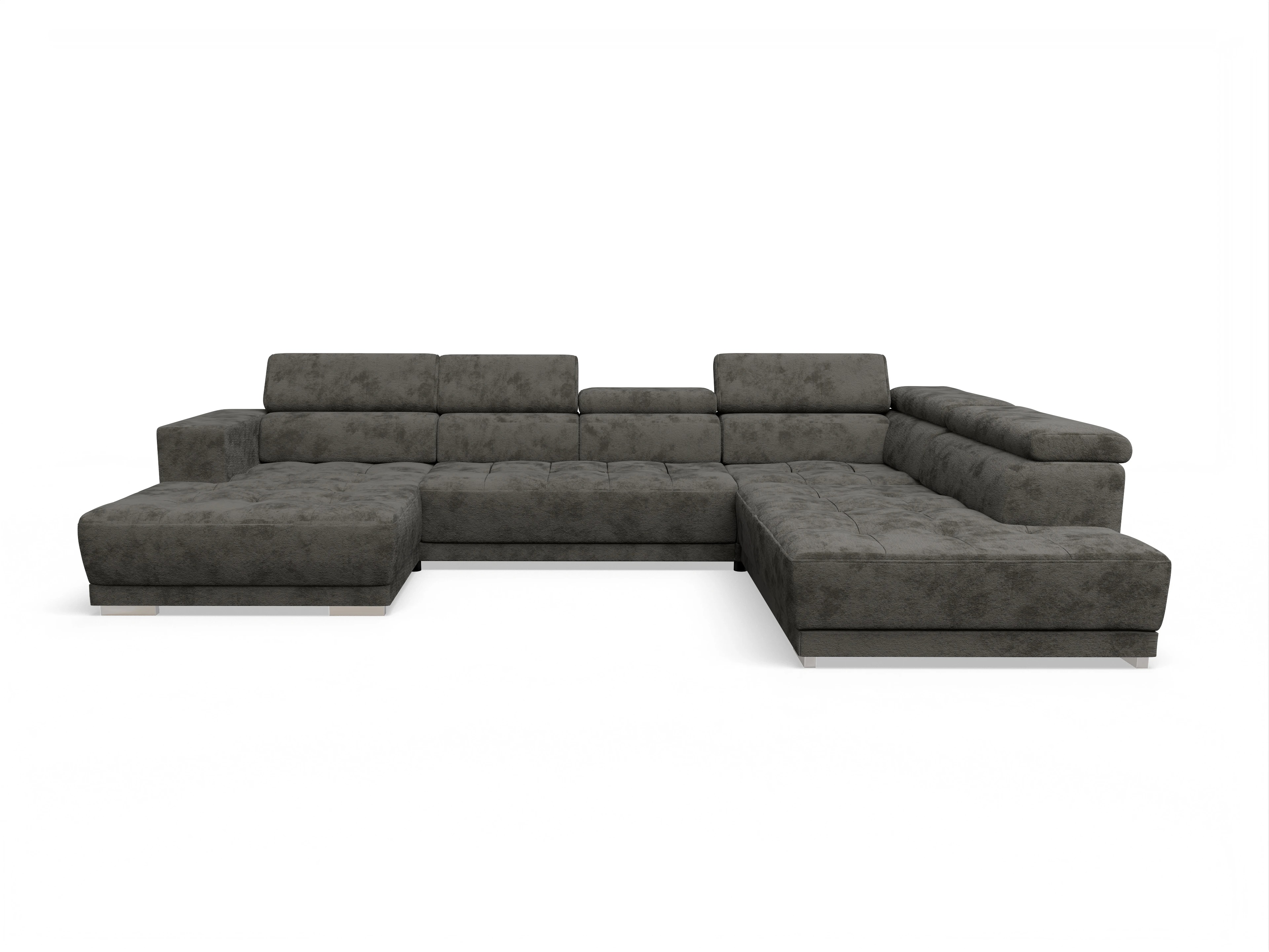 Ansicht des Produktes Connor Wohnlandschaft offen beidseitig in Stoff Braun