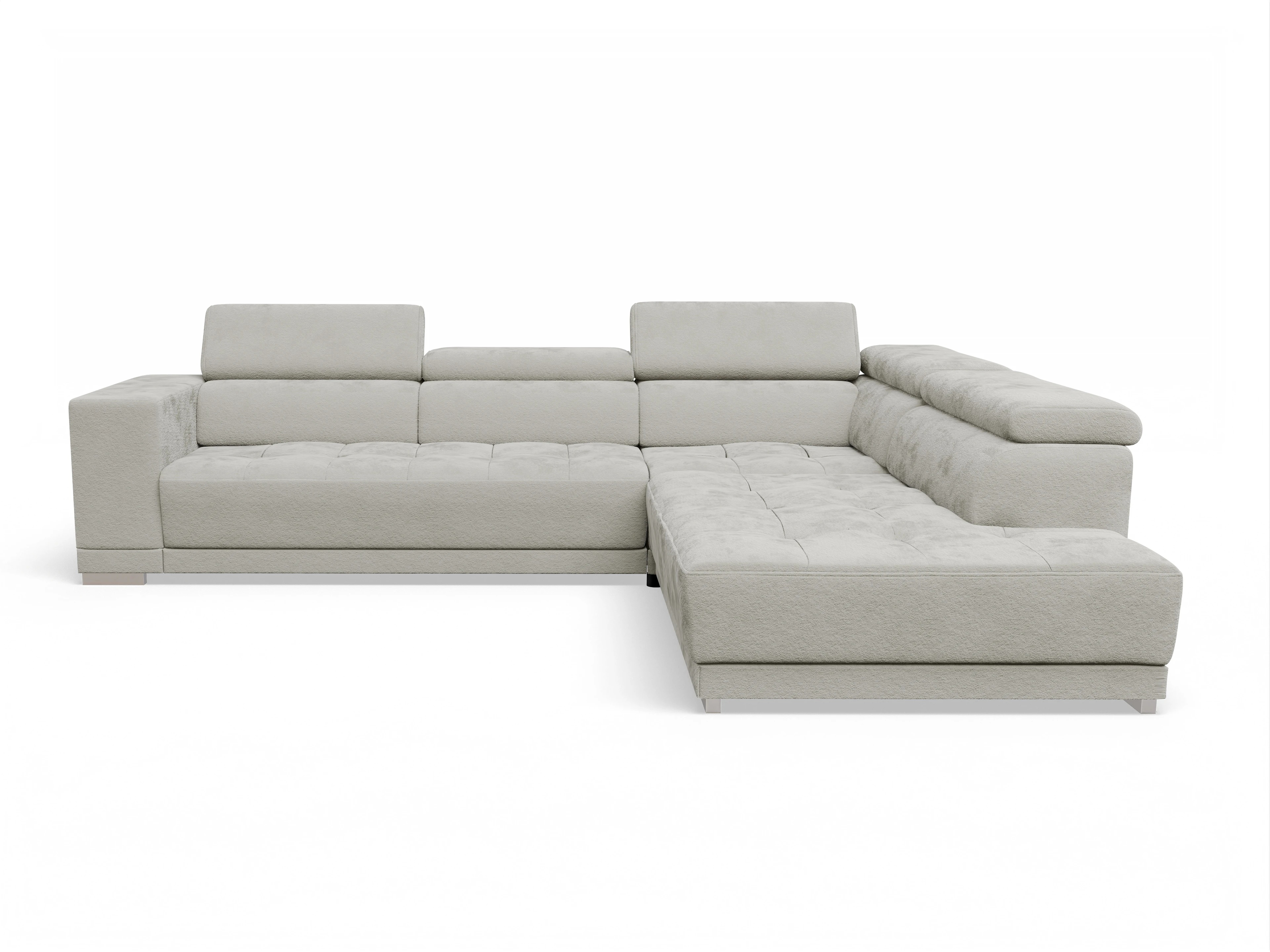 Ansicht des Produktes Connor Ecksofa rechts Abschluss offen in Stoff Beige