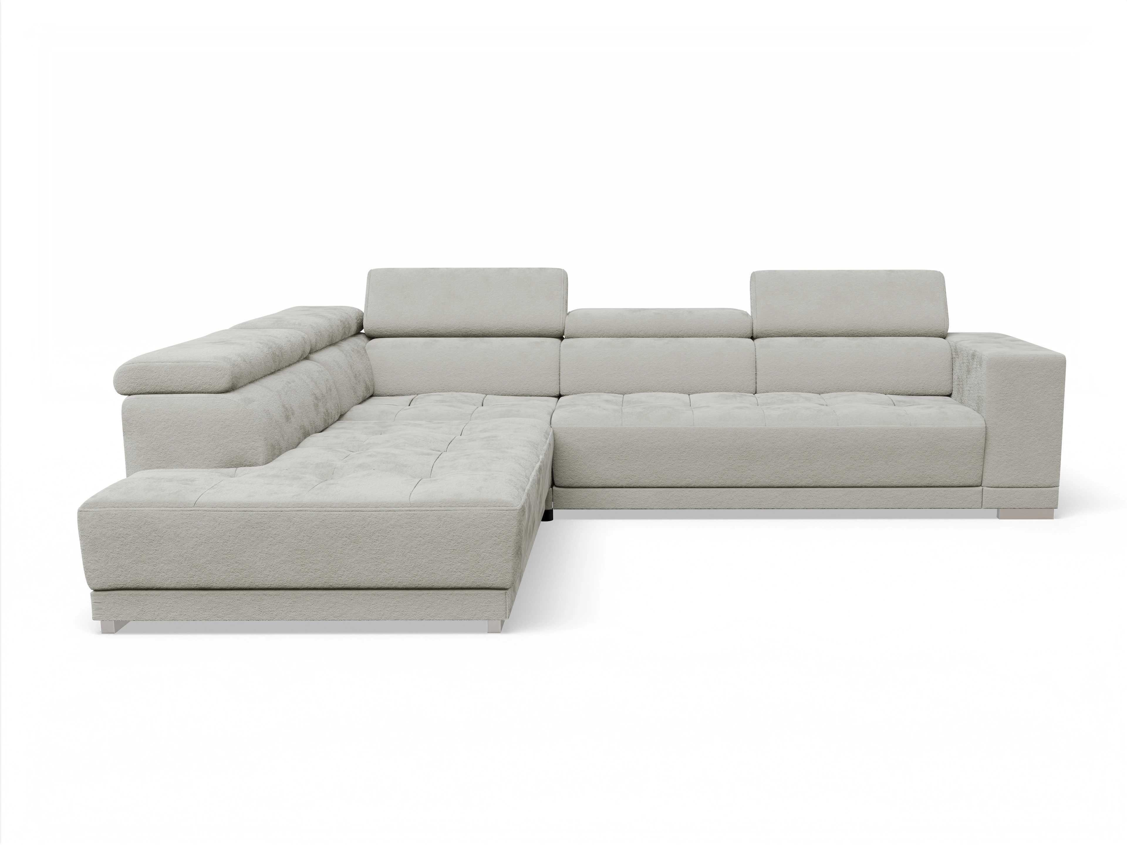 Ansicht des Produktes Connor Ecksofa links Abschluss offen in Stoff Beige