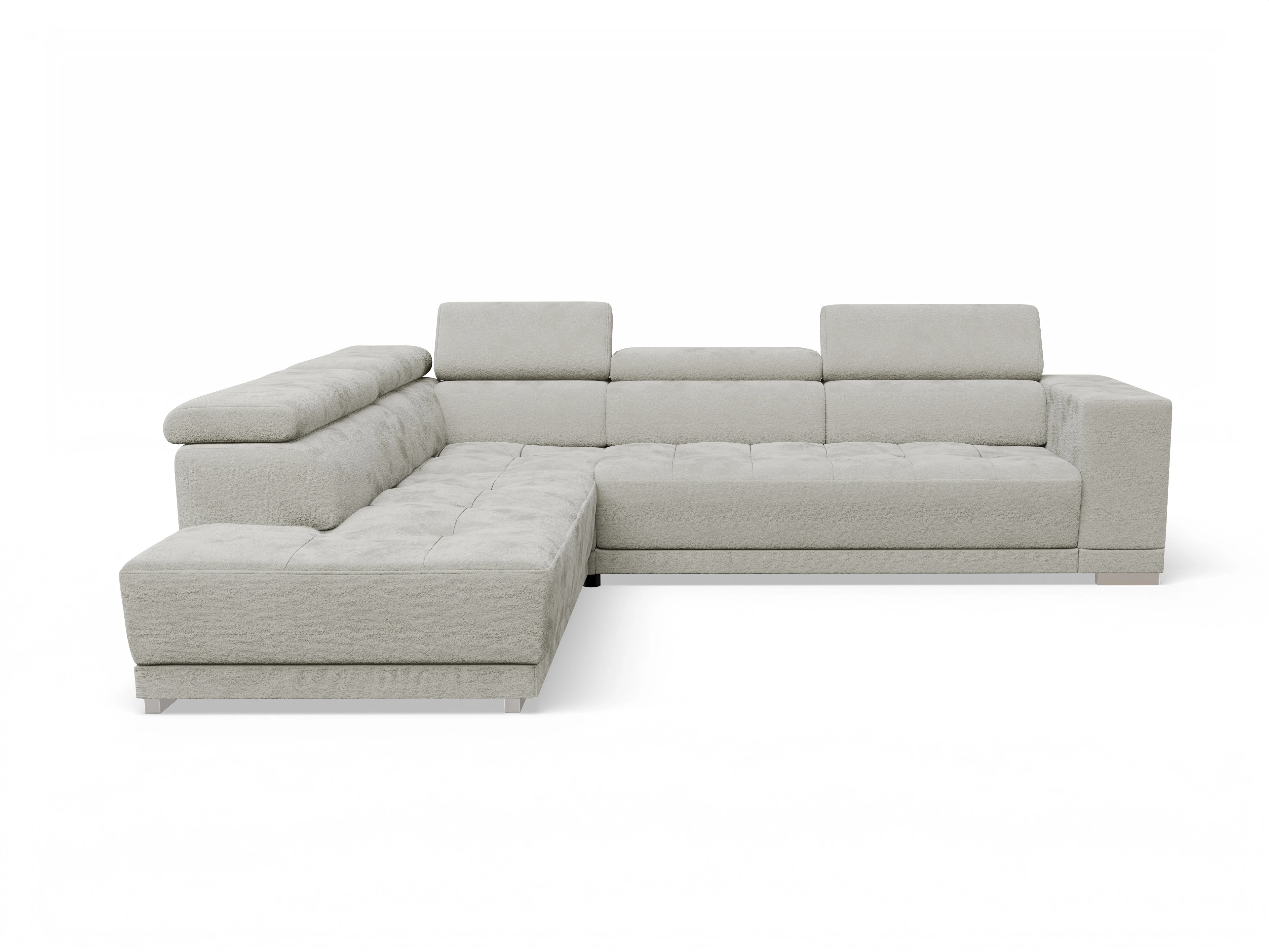 Ansicht des Produktes Connor Ecksofa links Abschluss offen in Stoff Beige