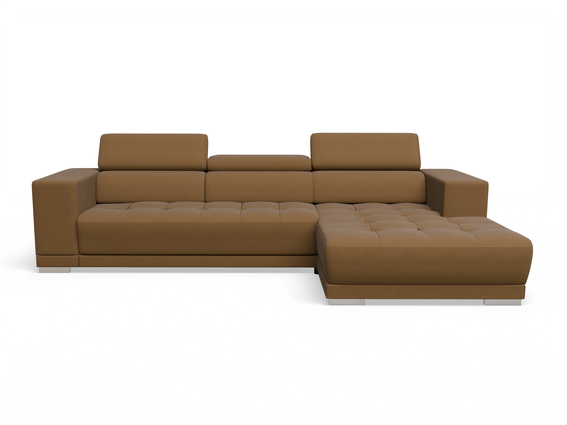 Ansicht des Produktes Connor Ecksofa rechts Abschluss offen in Stoff Gelb