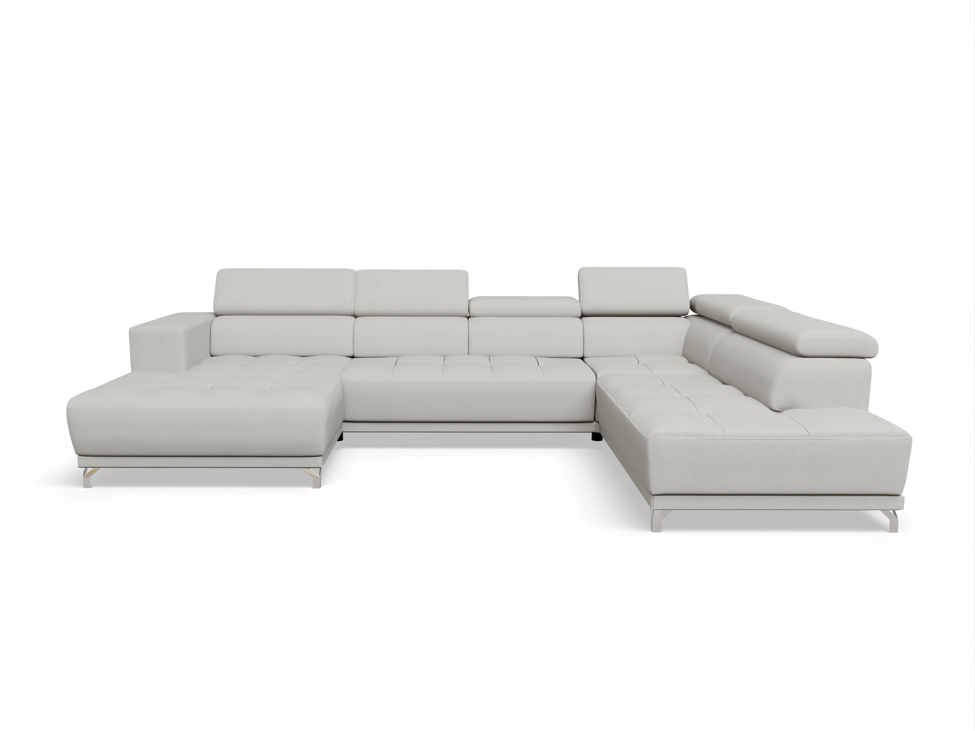 Ansicht des Produktes Colin Wohnlandschaft offen beidseitig in Stoff Beige