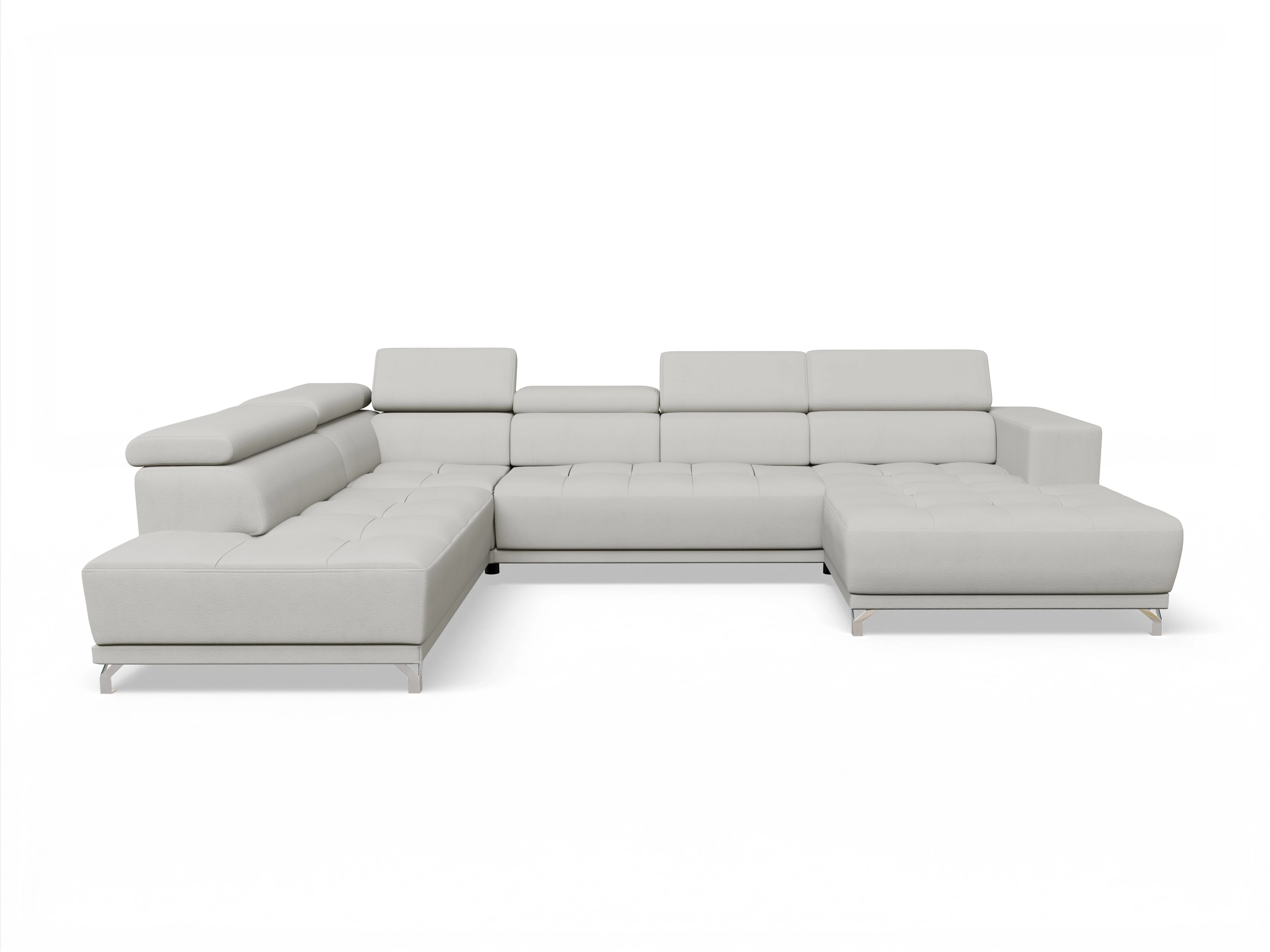 Ansicht des Produktes Colin Wohnlandschaft offen beidseitig in Stoff Beige