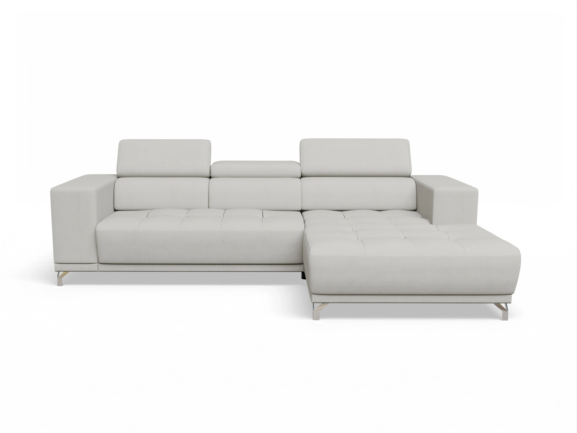 Ansicht des Produktes Colin Ecksofa rechts Abschluss offen in Stoff Beige