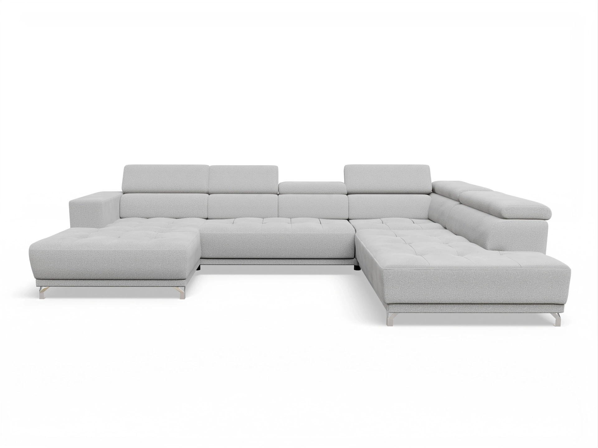 Ansicht des Produktes Colin Wohnlandschaft offen beidseitig in Stoff Beige