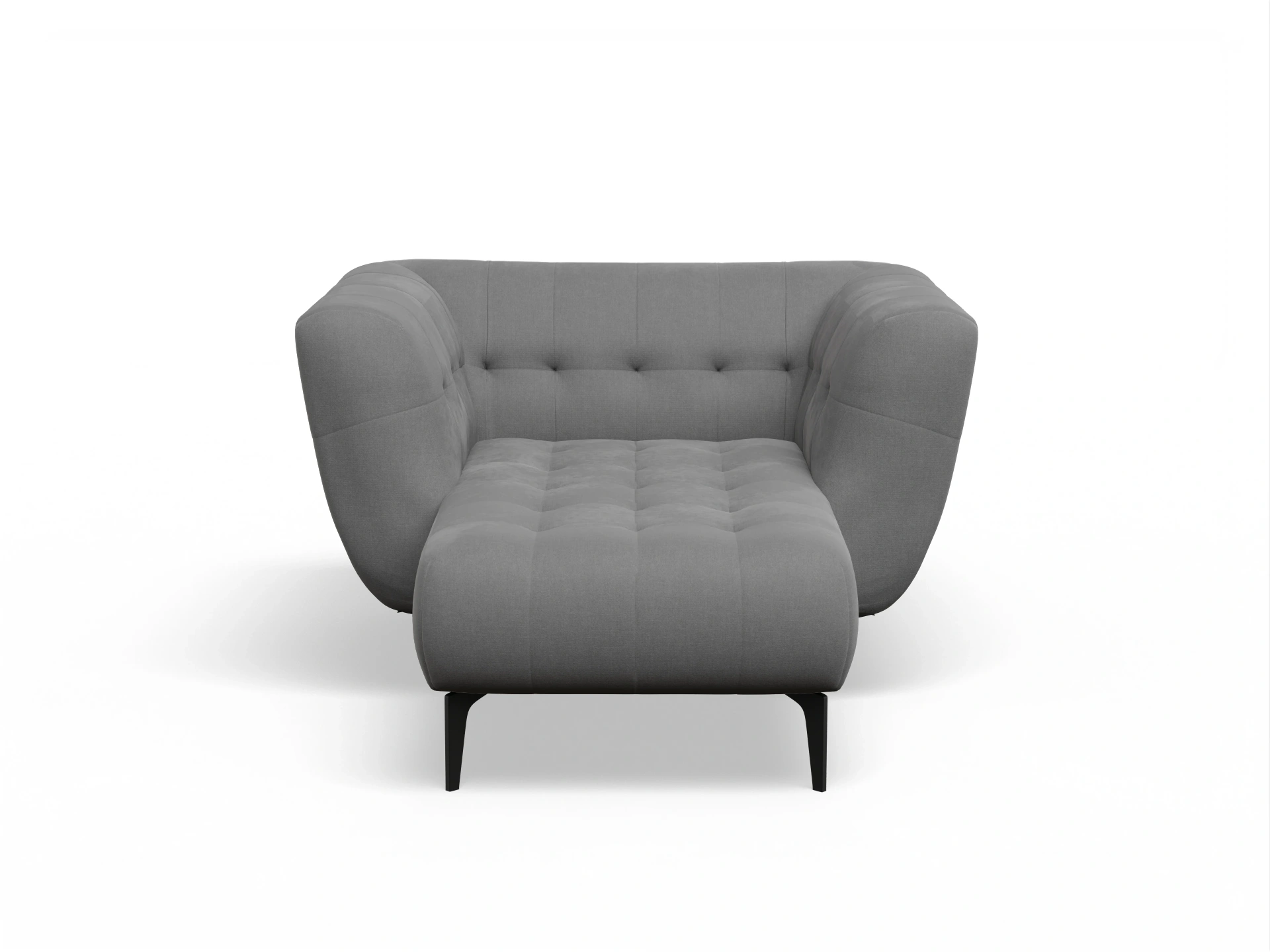 Ansicht des Produktes Vera Loungesessel in Stoff Grau