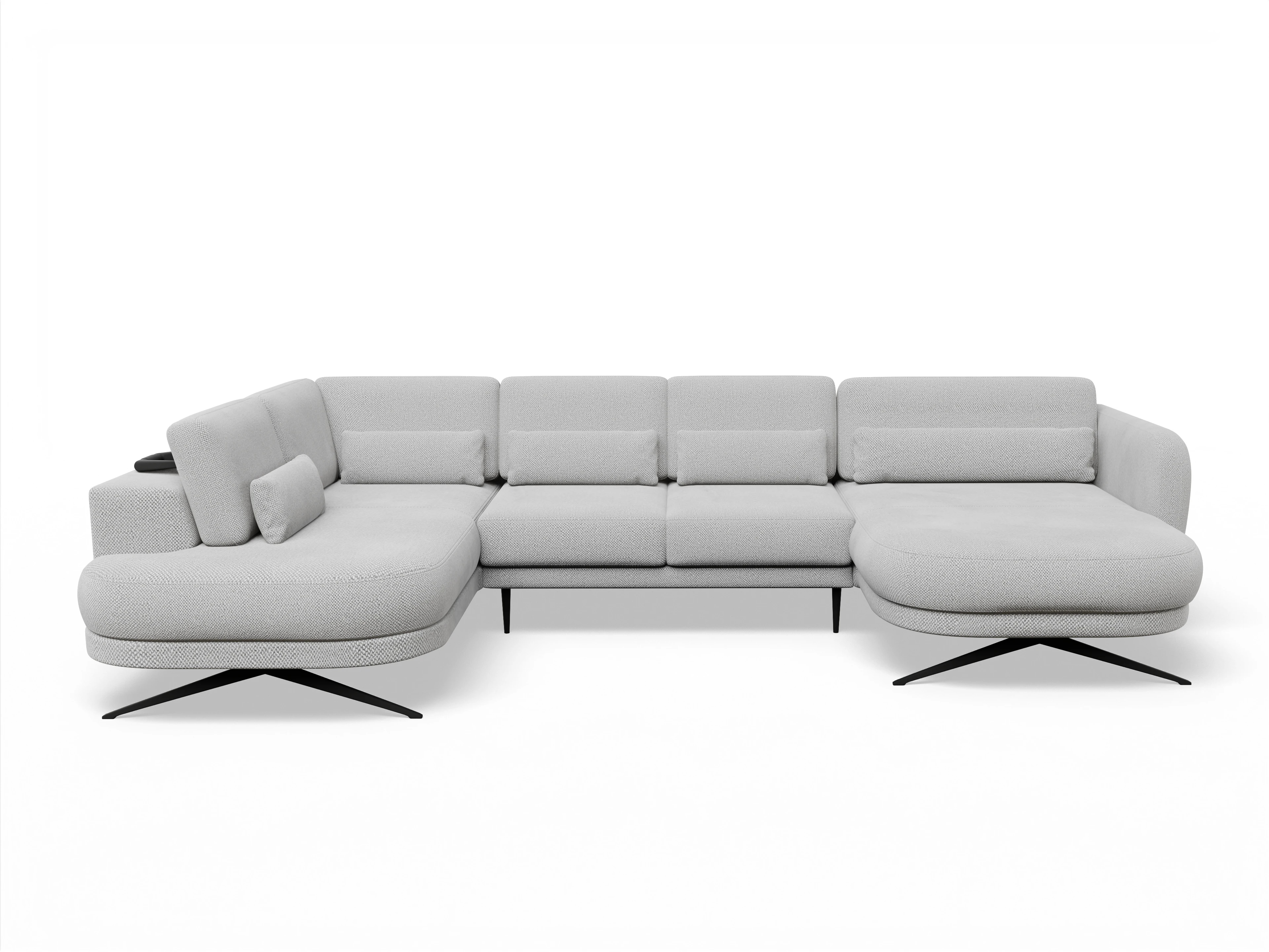 Ansicht des Produktes Malaga Wohnlandschaft offen beidseitig in Stoff Beige