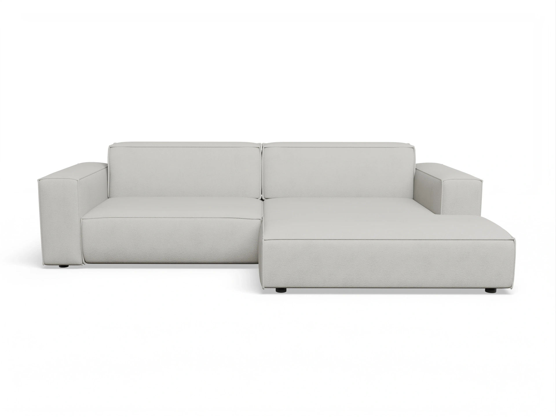 Ansicht des Produktes Claas-O Ecksofa rechts Abschluss offen in Stoff Beige