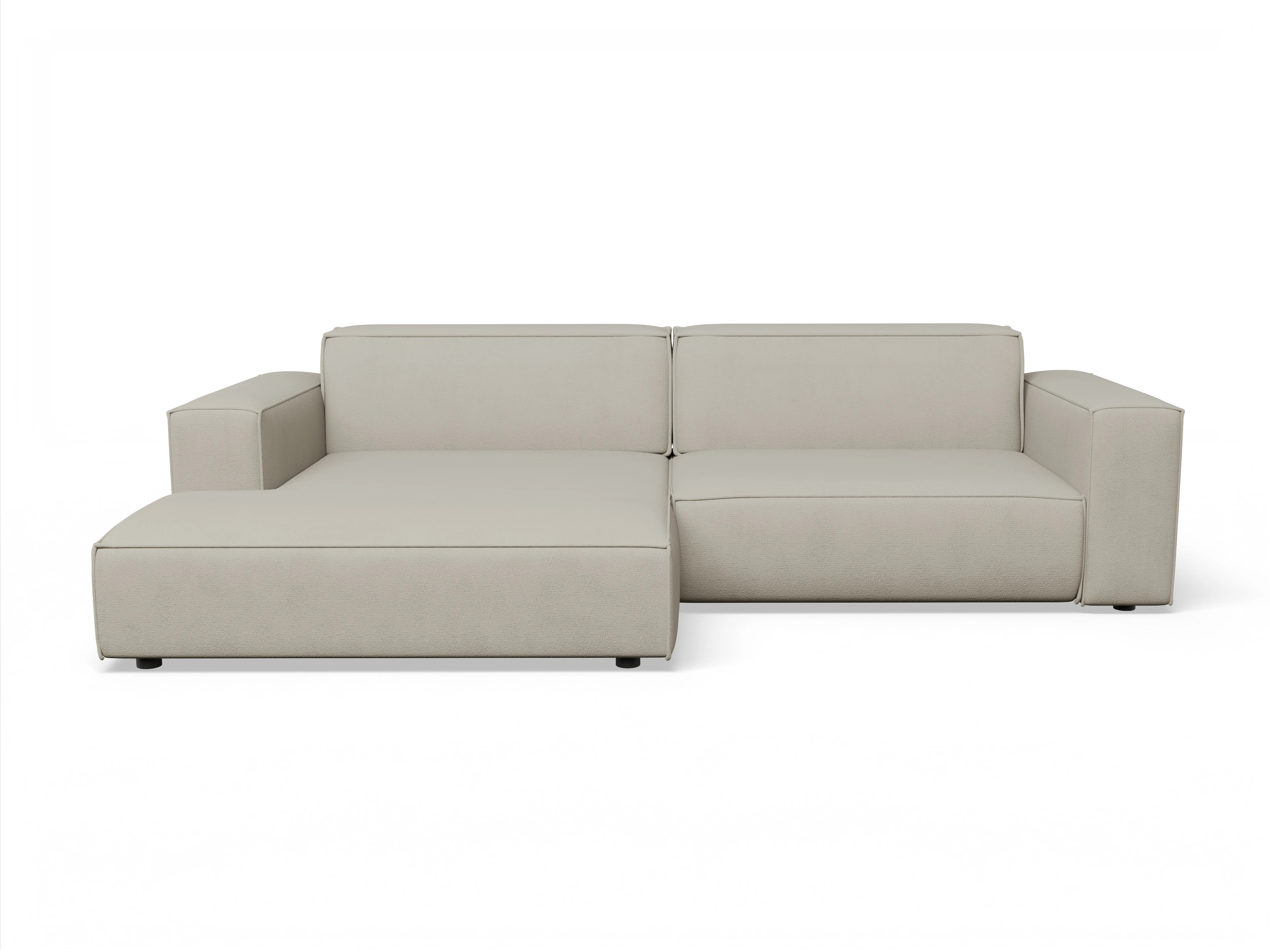 Ansicht des Produktes Claas-O Ecksofa links Abschluss offen in Stoff Beige