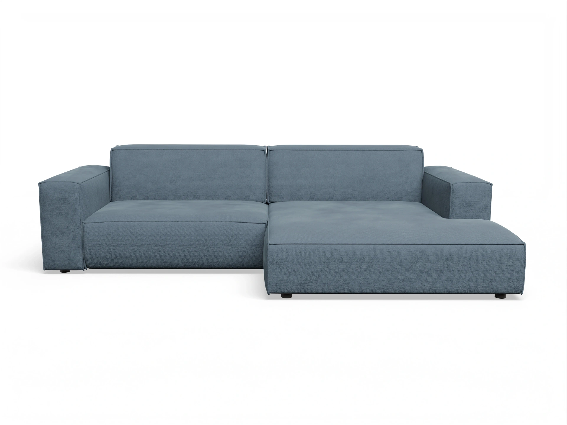 Ansicht des Produktes Claas-O Ecksofa rechts Abschluss offen in Stoff Blau