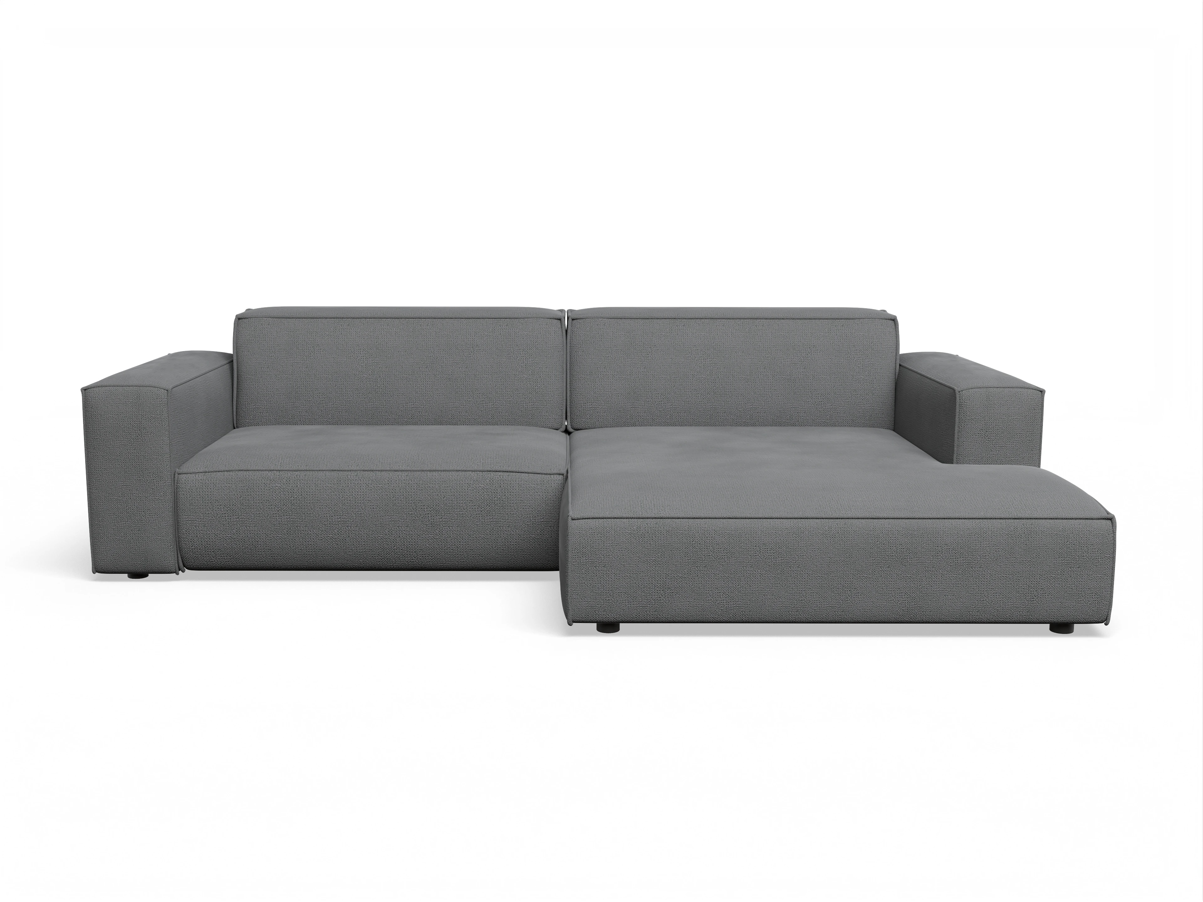 Ansicht des Produktes Claas-O Ecksofa rechts Abschluss offen in Stoff Grau