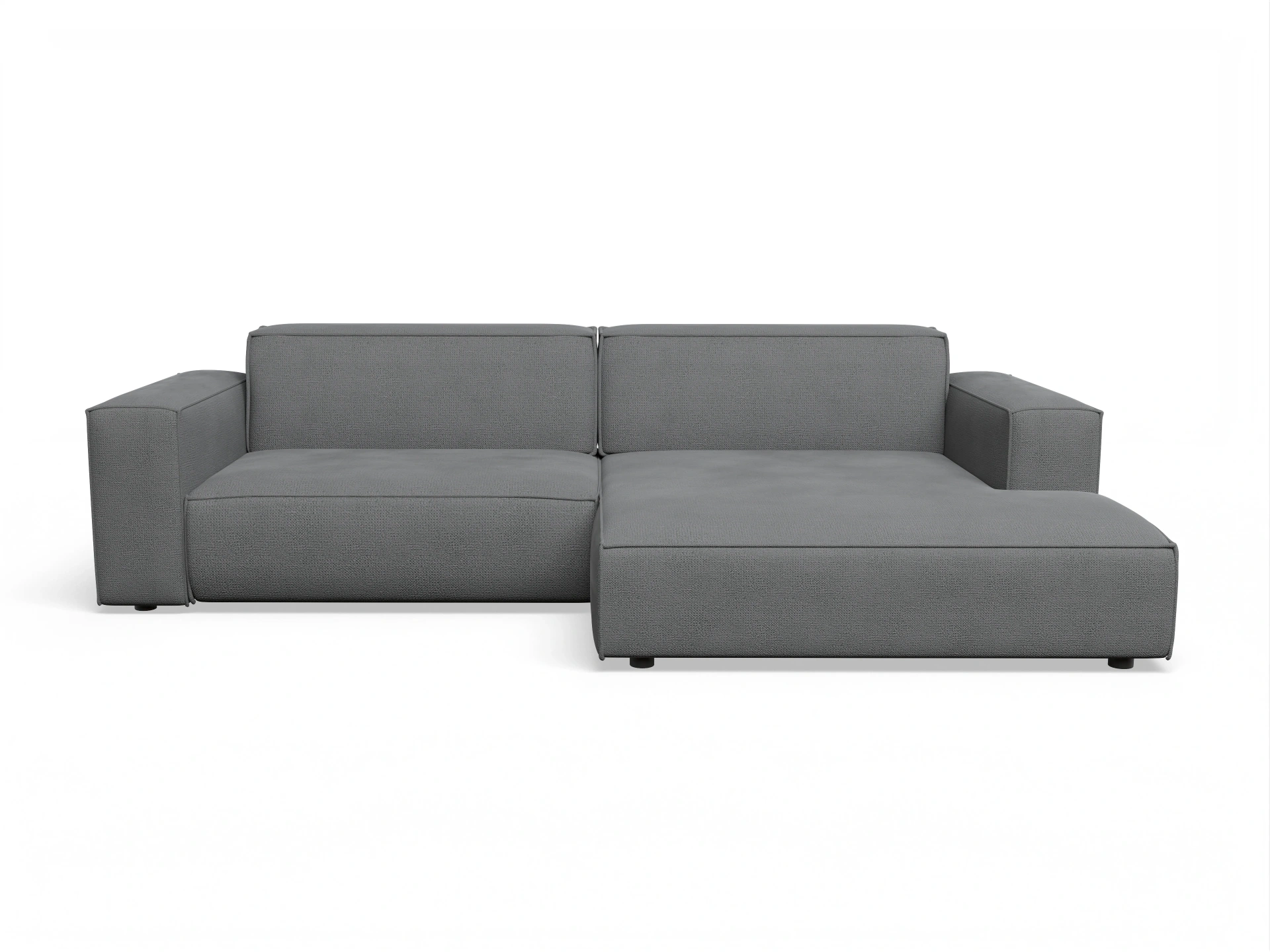 Ansicht des Produktes Claas-O Ecksofa rechts Abschluss offen in Stoff Grau