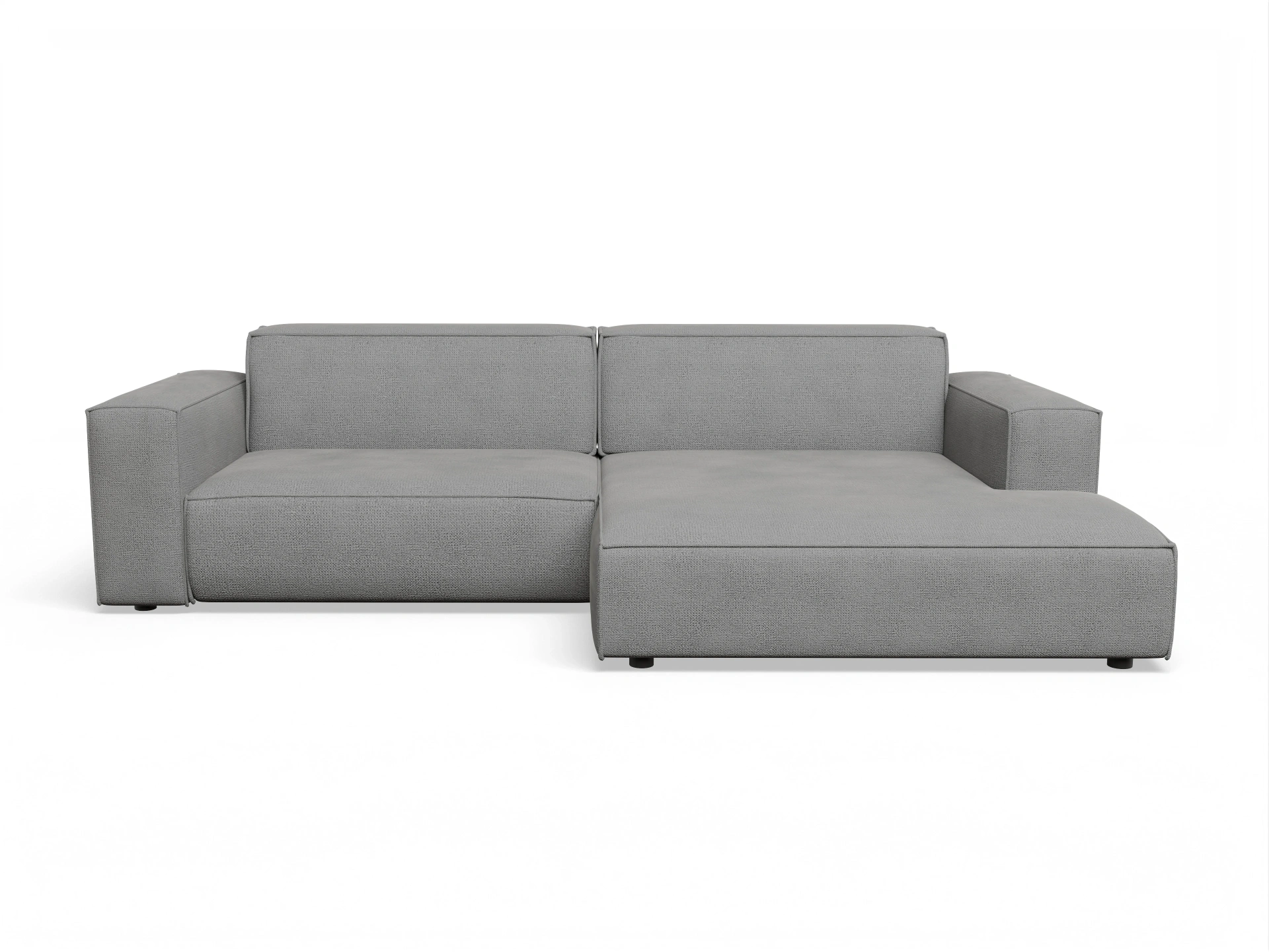 Ansicht des Produktes Claas-O Ecksofa rechts Abschluss offen in Stoff Grau