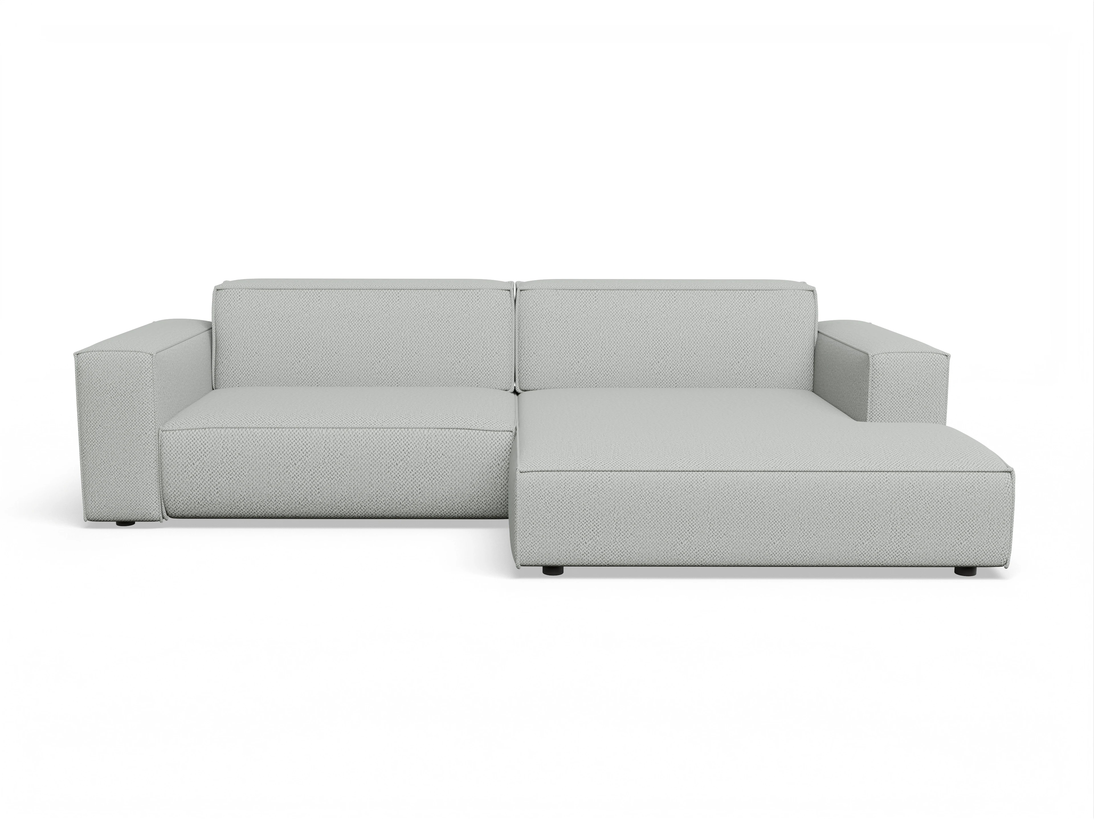 Ansicht des Produktes Claas-O Ecksofa rechts Abschluss offen in Stoff Grau