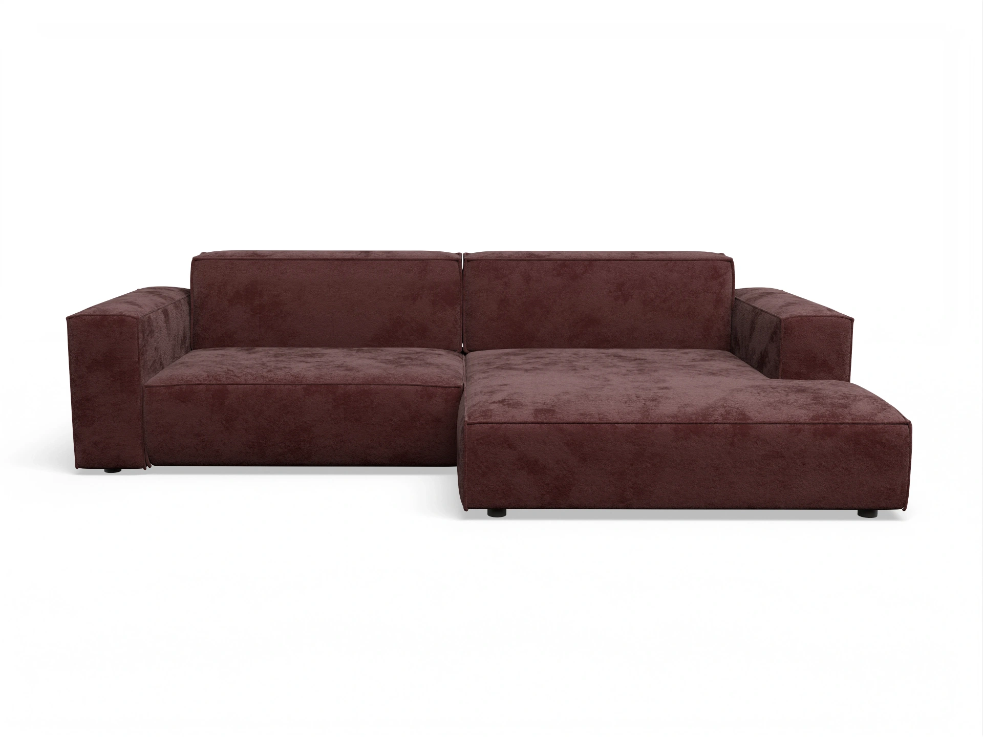 Ansicht des Produktes Claas-O Ecksofa rechts Abschluss offen in Stoff Rot