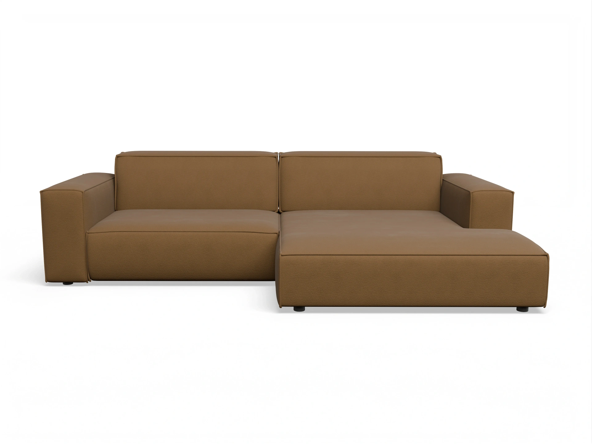 Ansicht des Produktes Claas-O Ecksofa rechts Abschluss offen in Stoff Gelb
