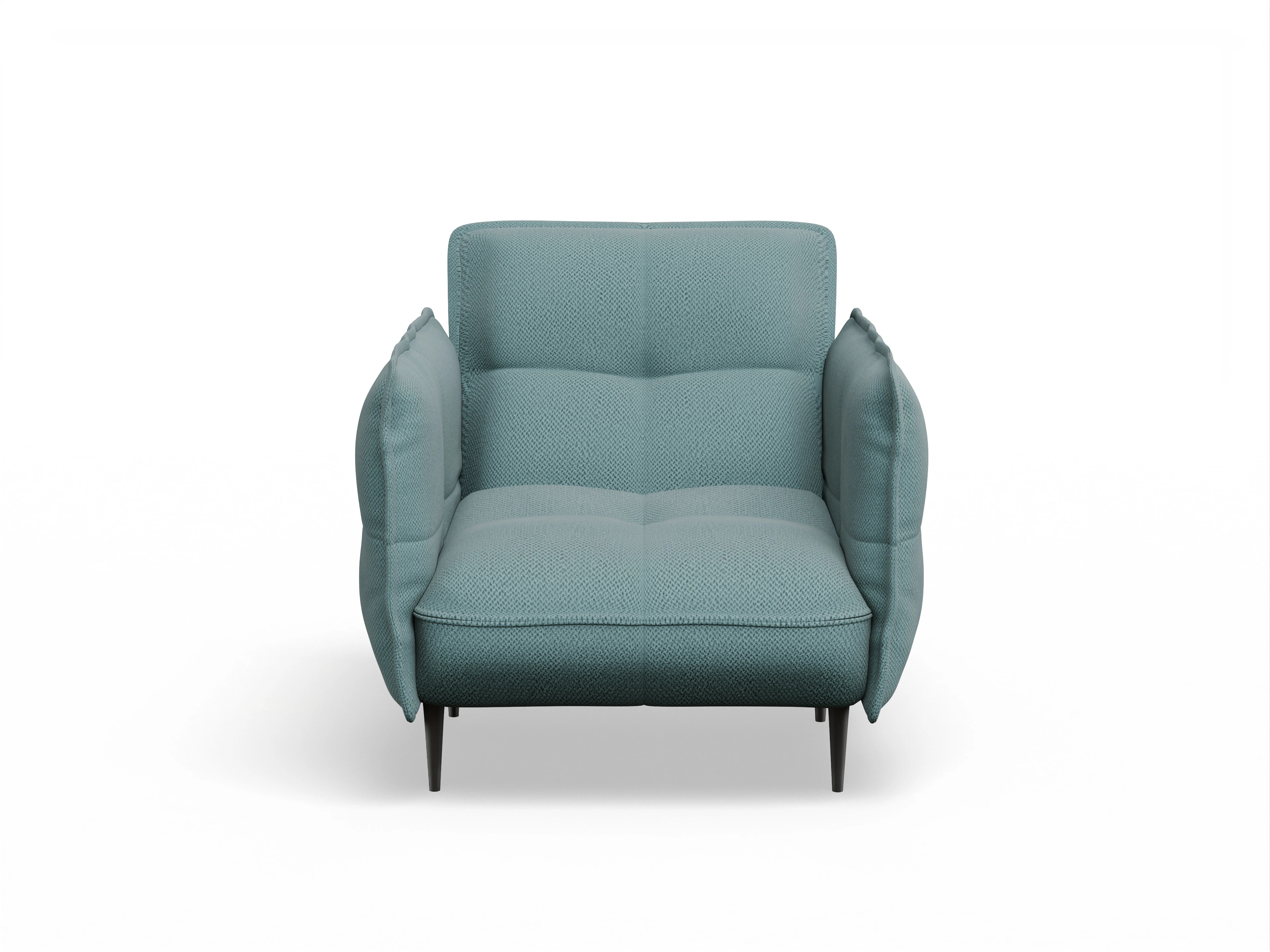 Ansicht des Produktes Marvin-O Klassische Sessel in Stoff Blau