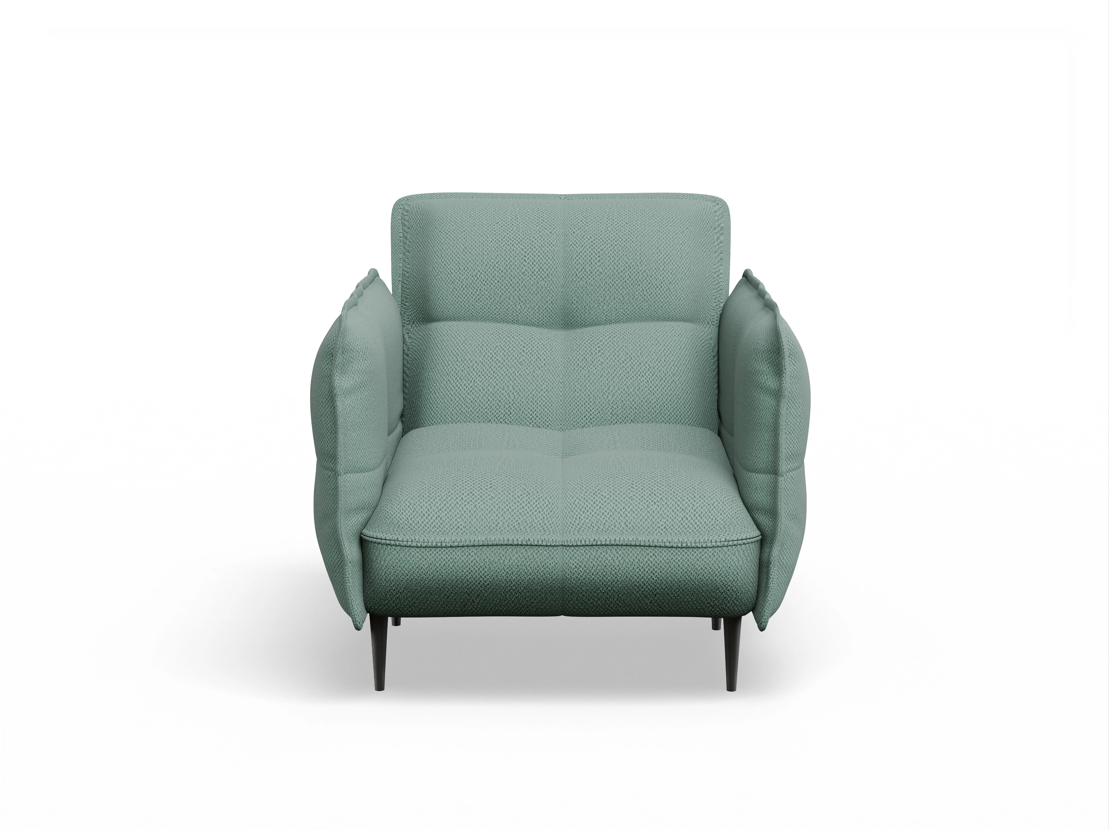 Ansicht des Produktes Marvin-O Klassische Sessel in Stoff Blau