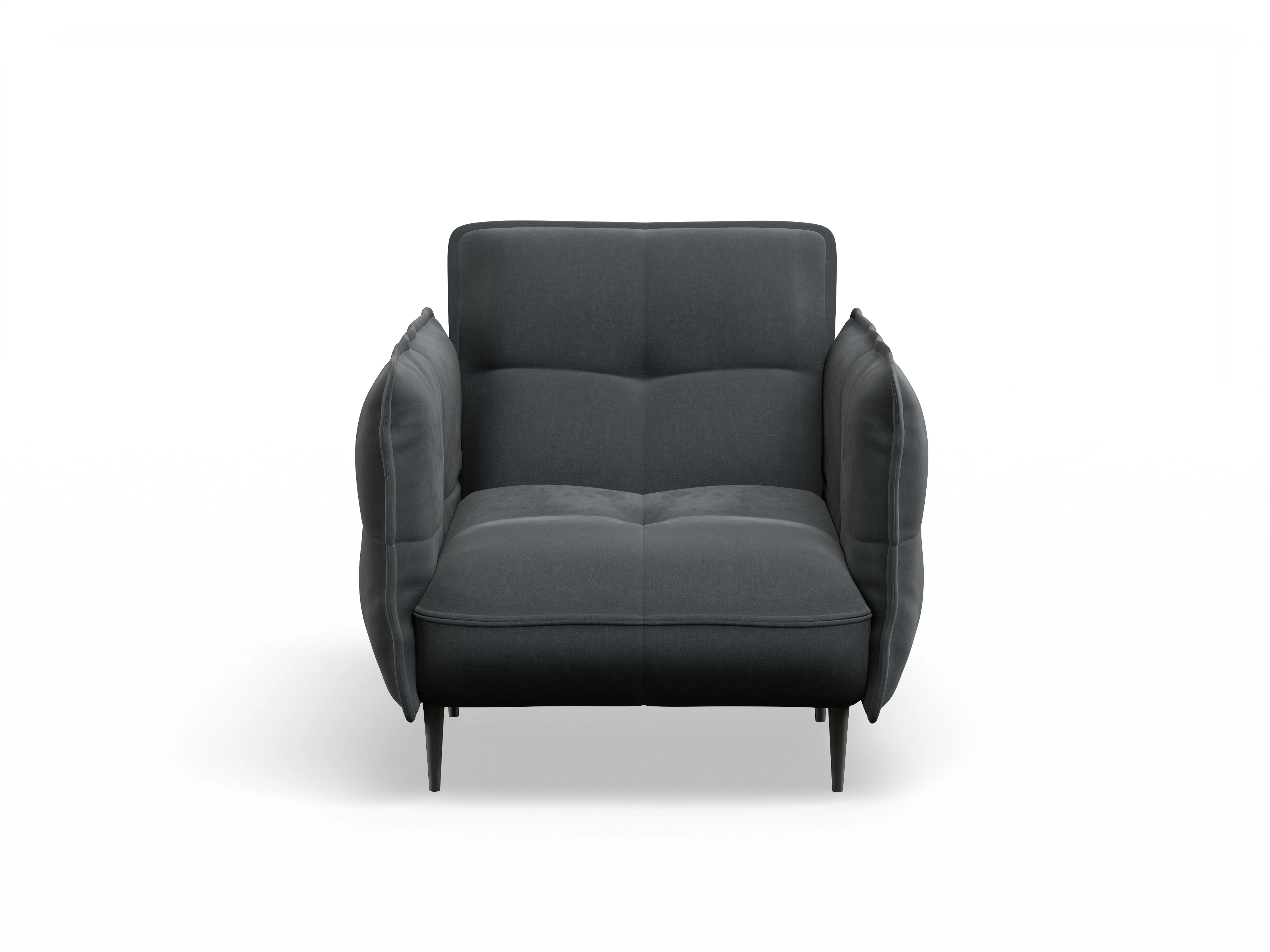 Ansicht des Produktes Marvin-O Klassische Sessel in Stoff Grau