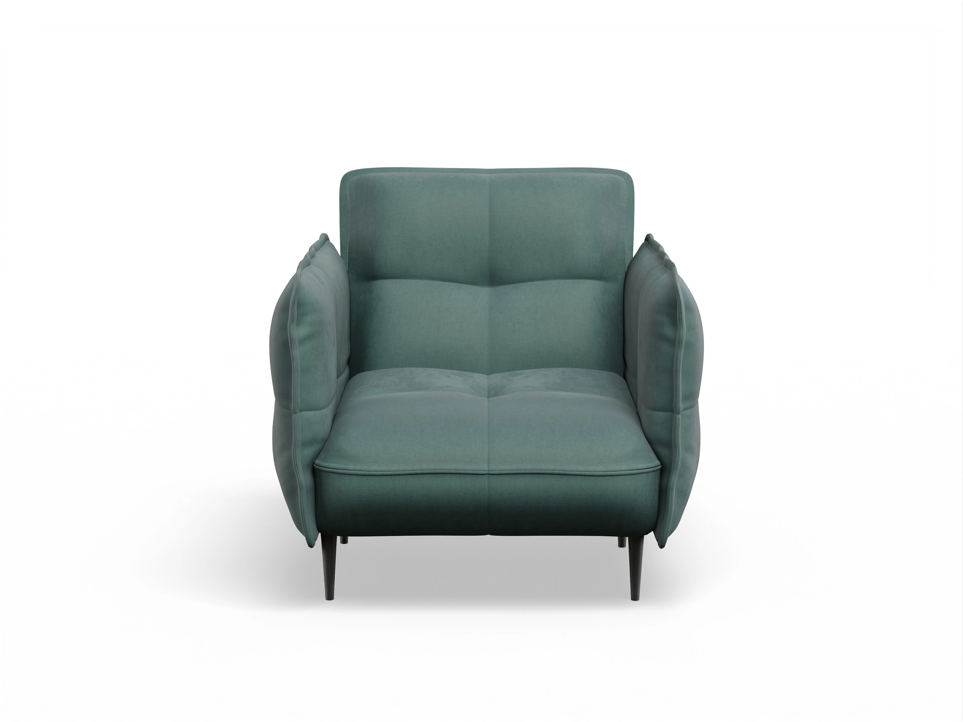 Ansicht des Produktes Marvin-O Klassische Sessel in Stoff Blau