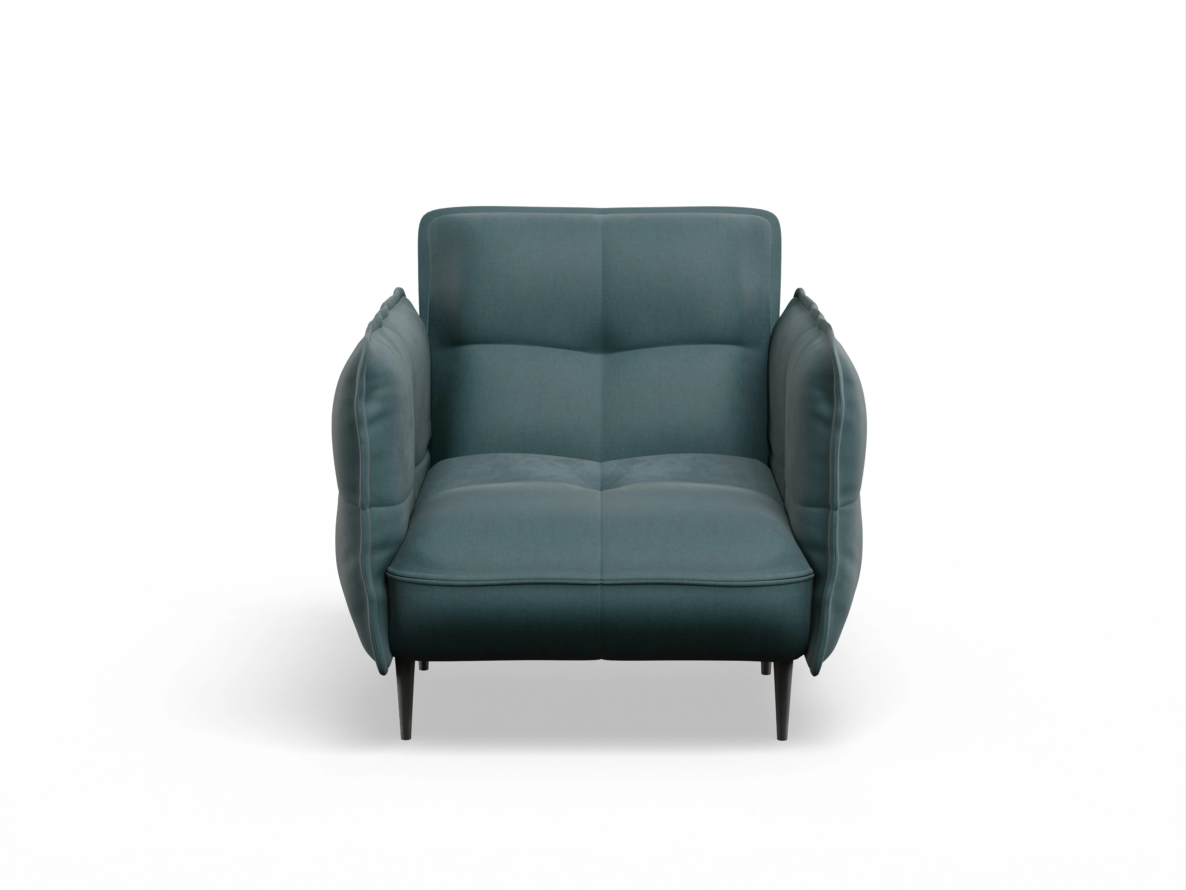 Ansicht des Produktes Marvin-O Klassische Sessel in Stoff Blau