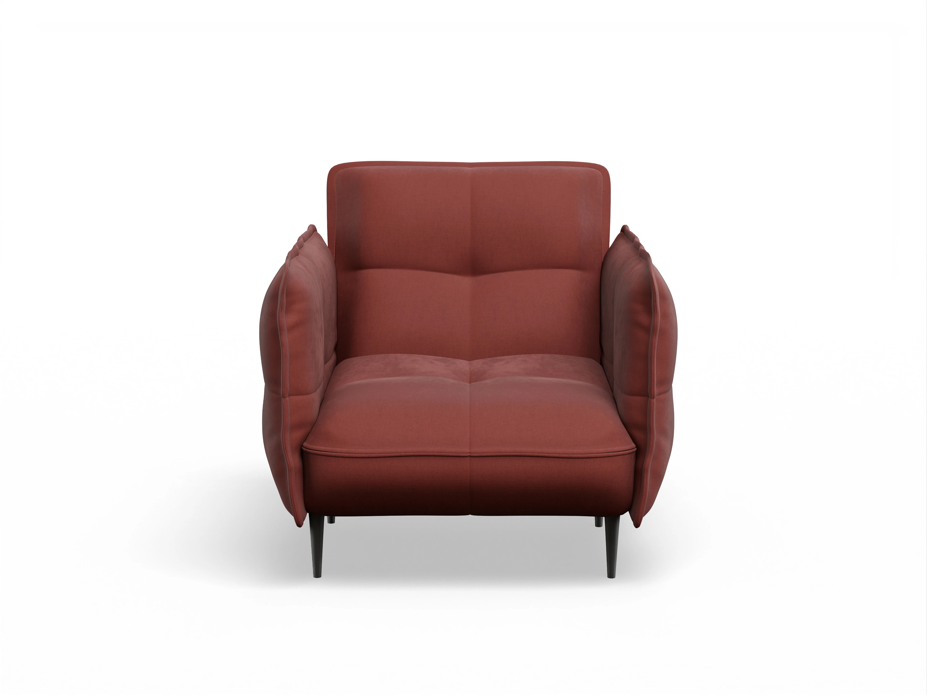 Ansicht des Produktes Marvin-O Klassische Sessel in Stoff Rot